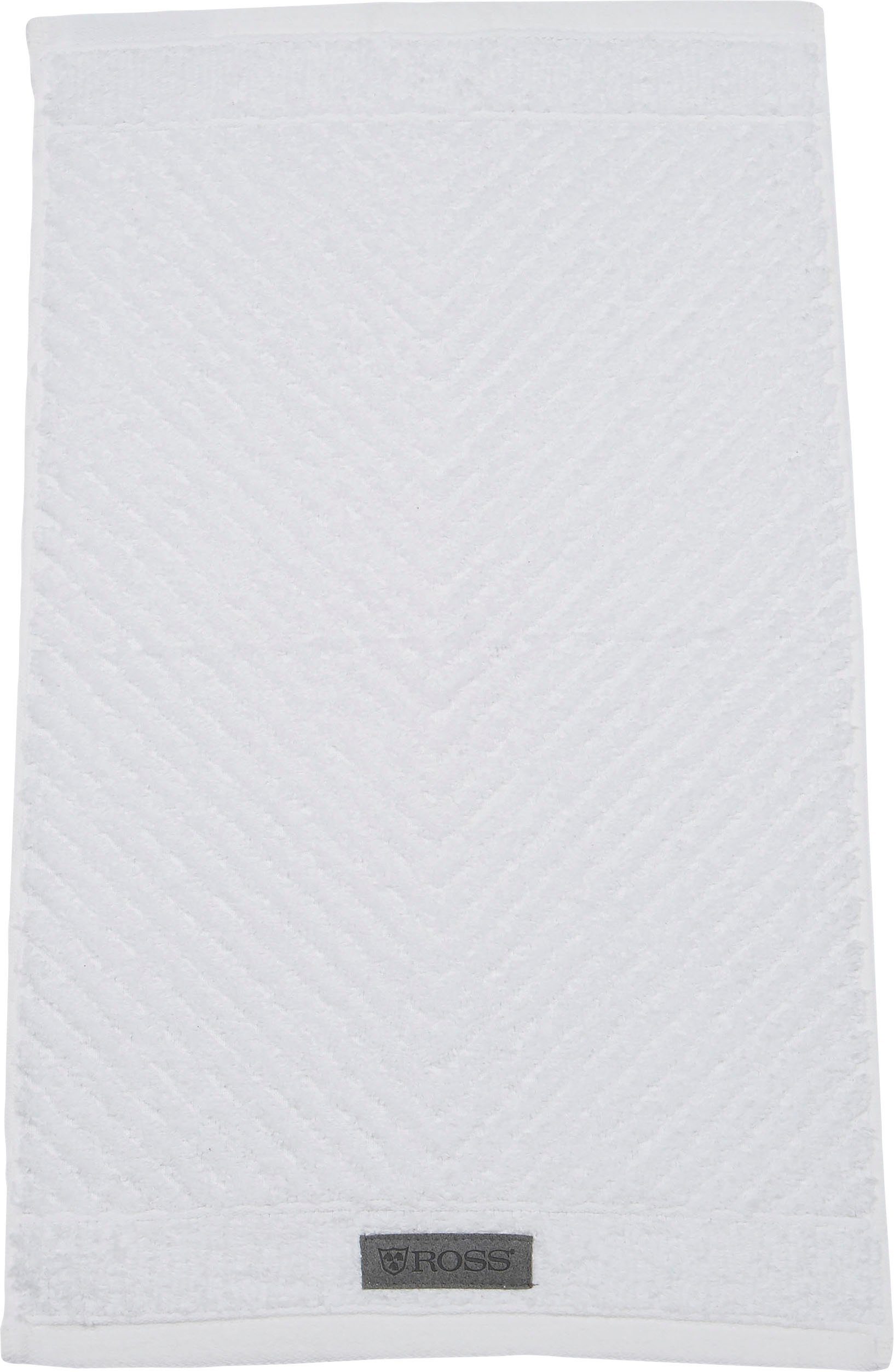 ROSS Gastendoek Smart Uni-rib met velourslabel (6-delig)