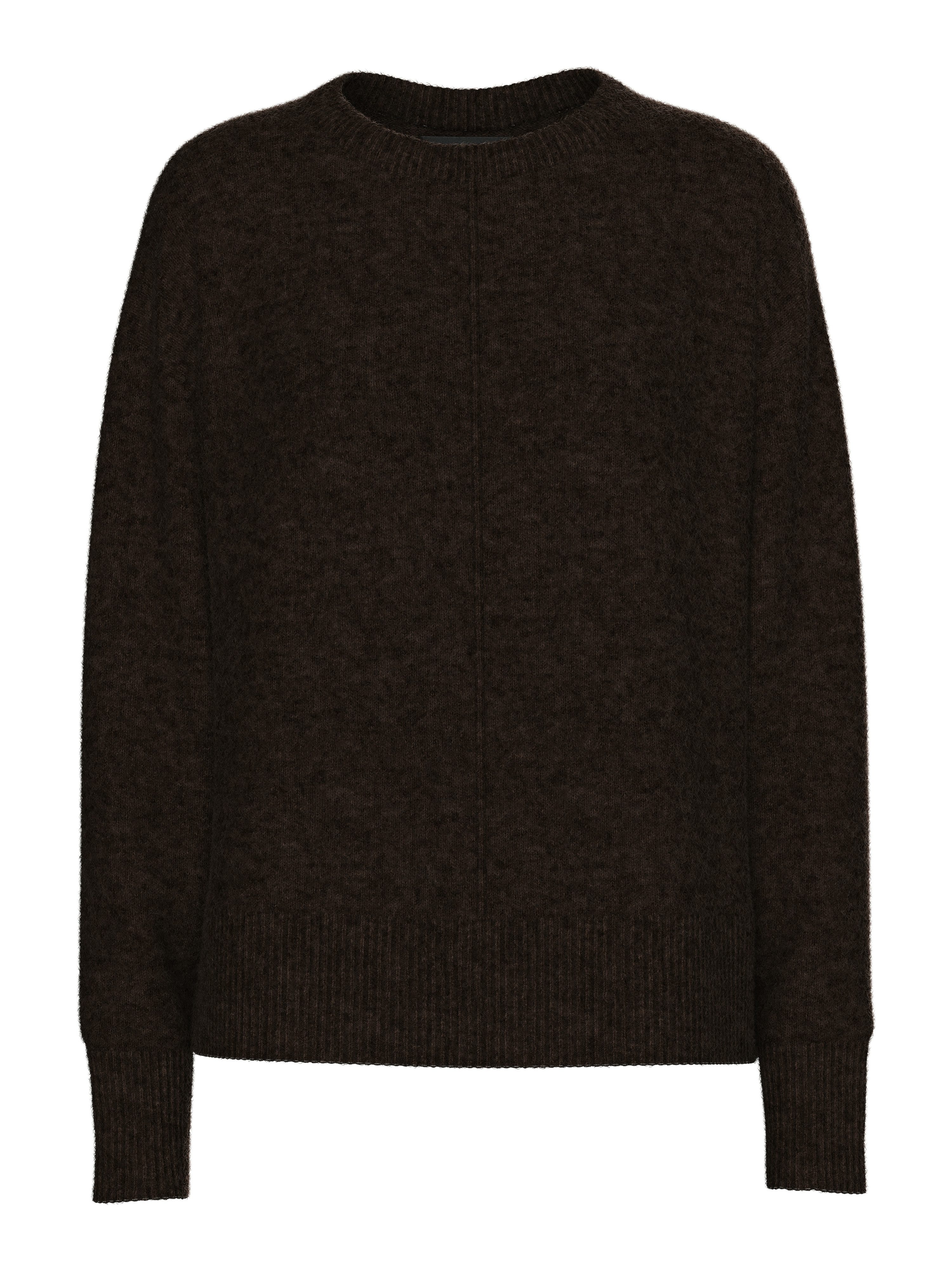 pieces Gebreide trui PCMALOU LS O-NECK CUTLINE KNIT NOOS BC
