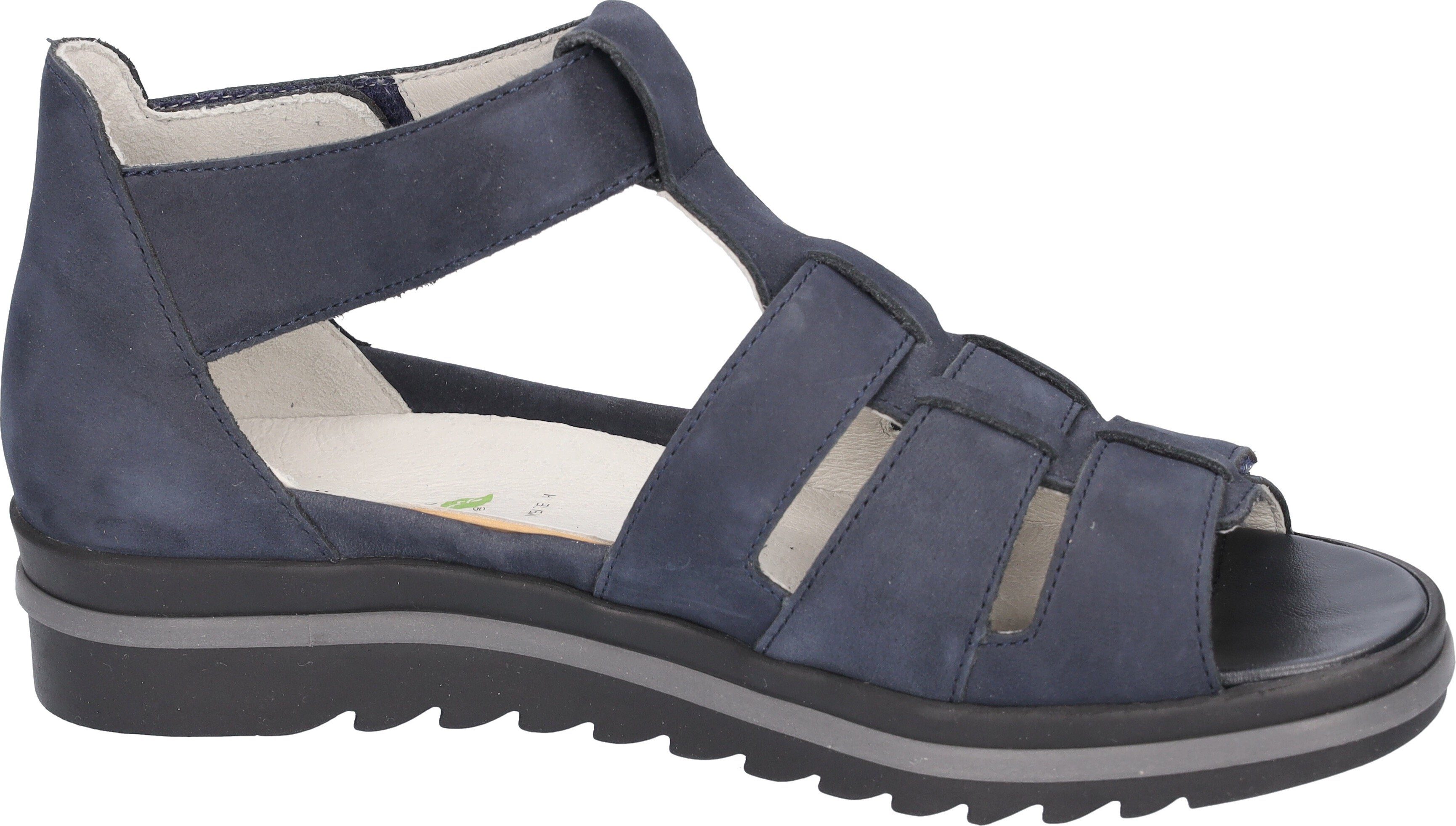 Waldläufer Sandalen HAKURA , zomerschoen, sandaal, sleehak, met klittenband, comfortabele breedte h