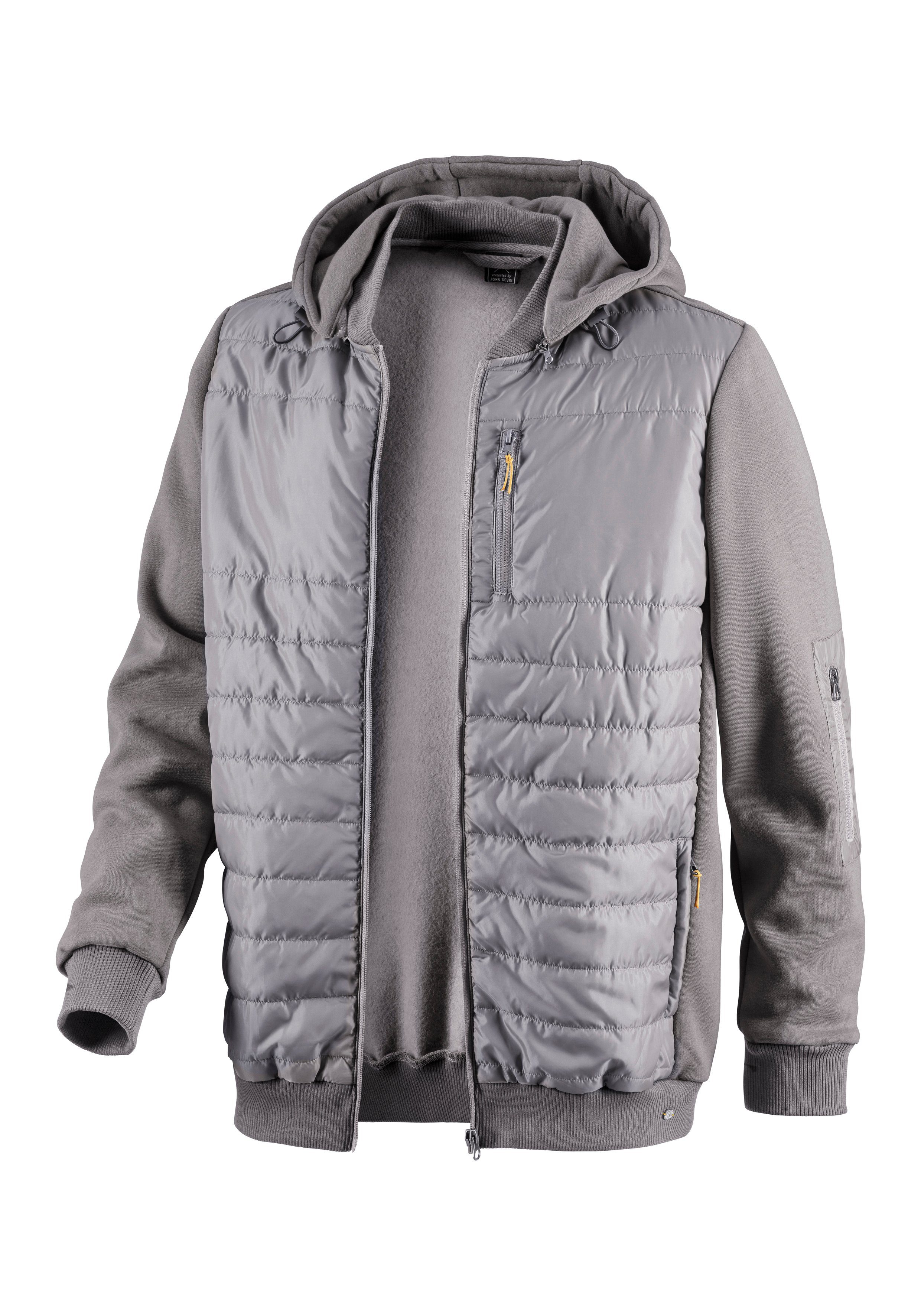 H.I.S Capuchonsweatvest in het voorste gedeelte gestikt, met afneembare capuchon