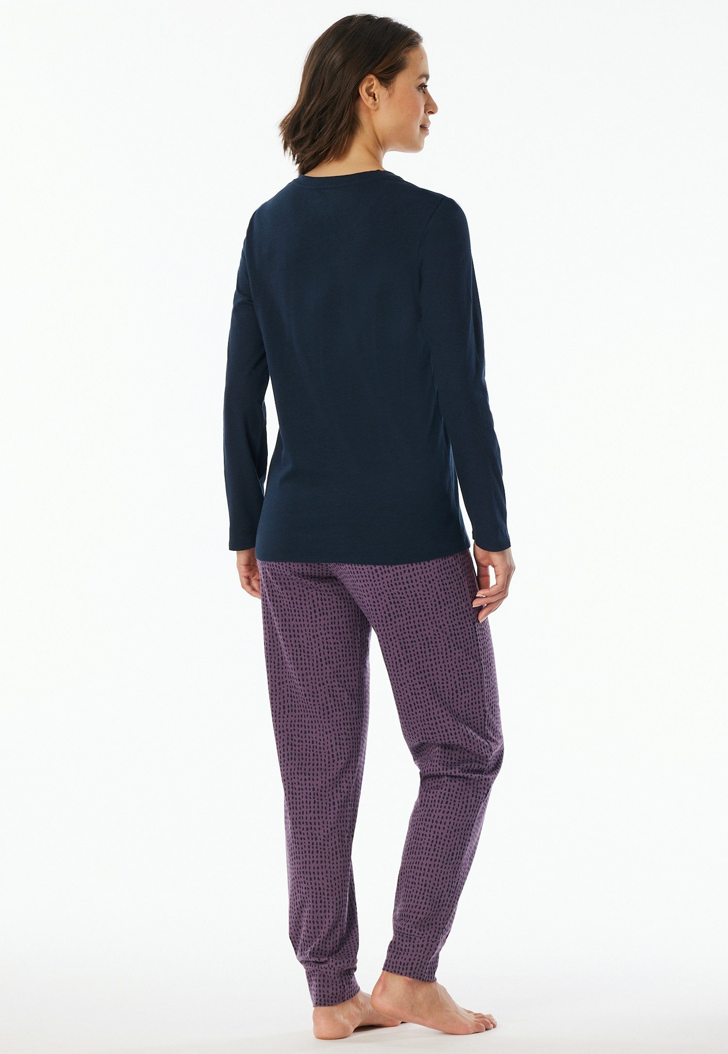uncover by SCHIESSER Pyjama UNCOVER Nightwear Katoen, single jersey kwaliteit, lange mouwen, ademend, comfortabel (2-delig)