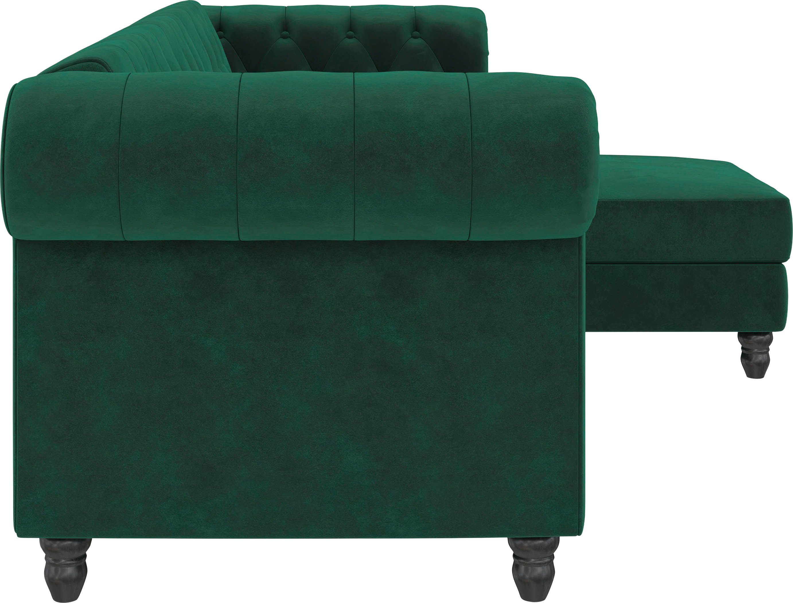 Dorel Home Hoekbank Felix, L-model, 241 cm (ligoppervlak108x195 cm), récamier verwisselbaar,