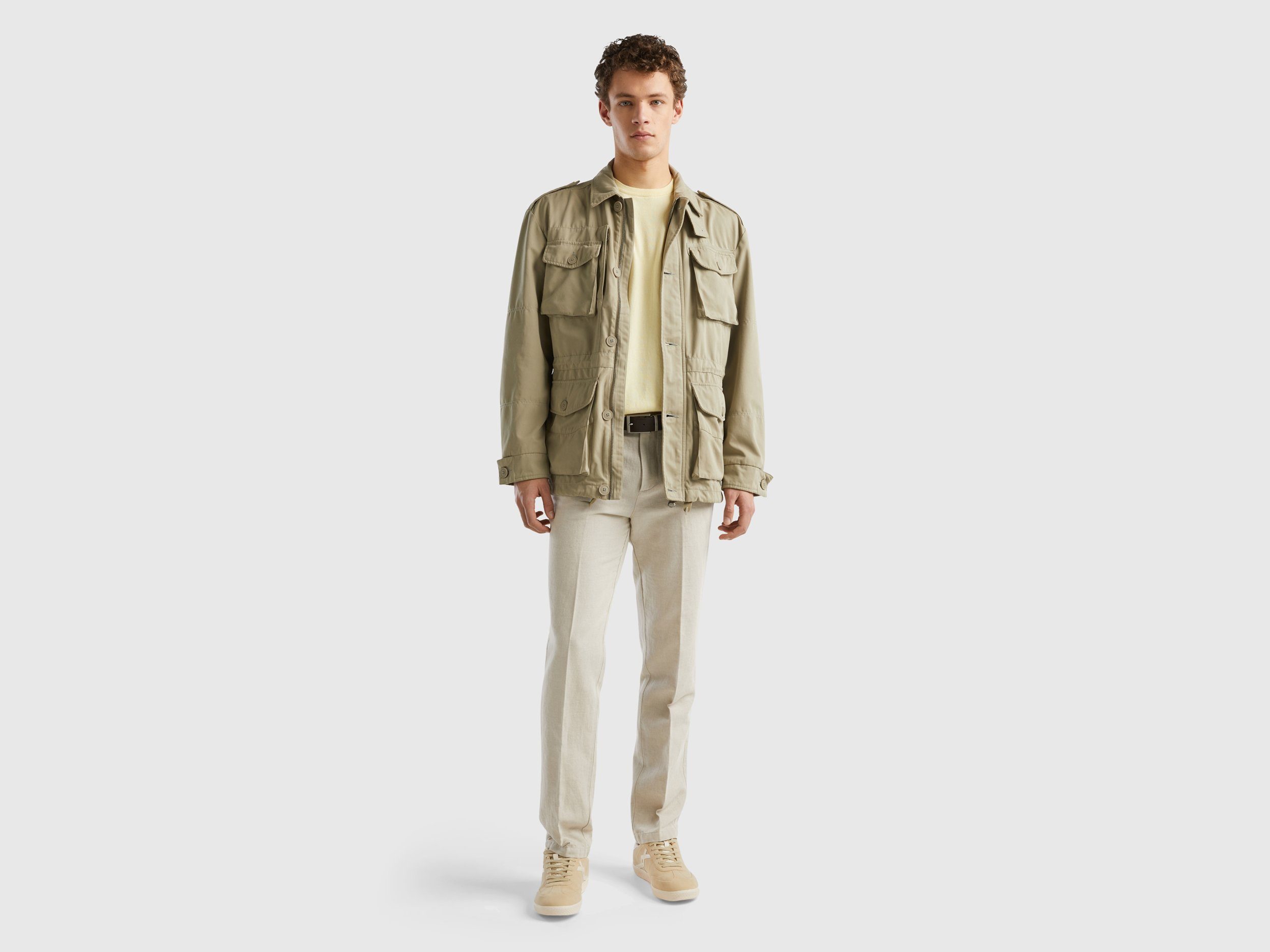 United Colors of Benetton Outdoorjack met merklabel