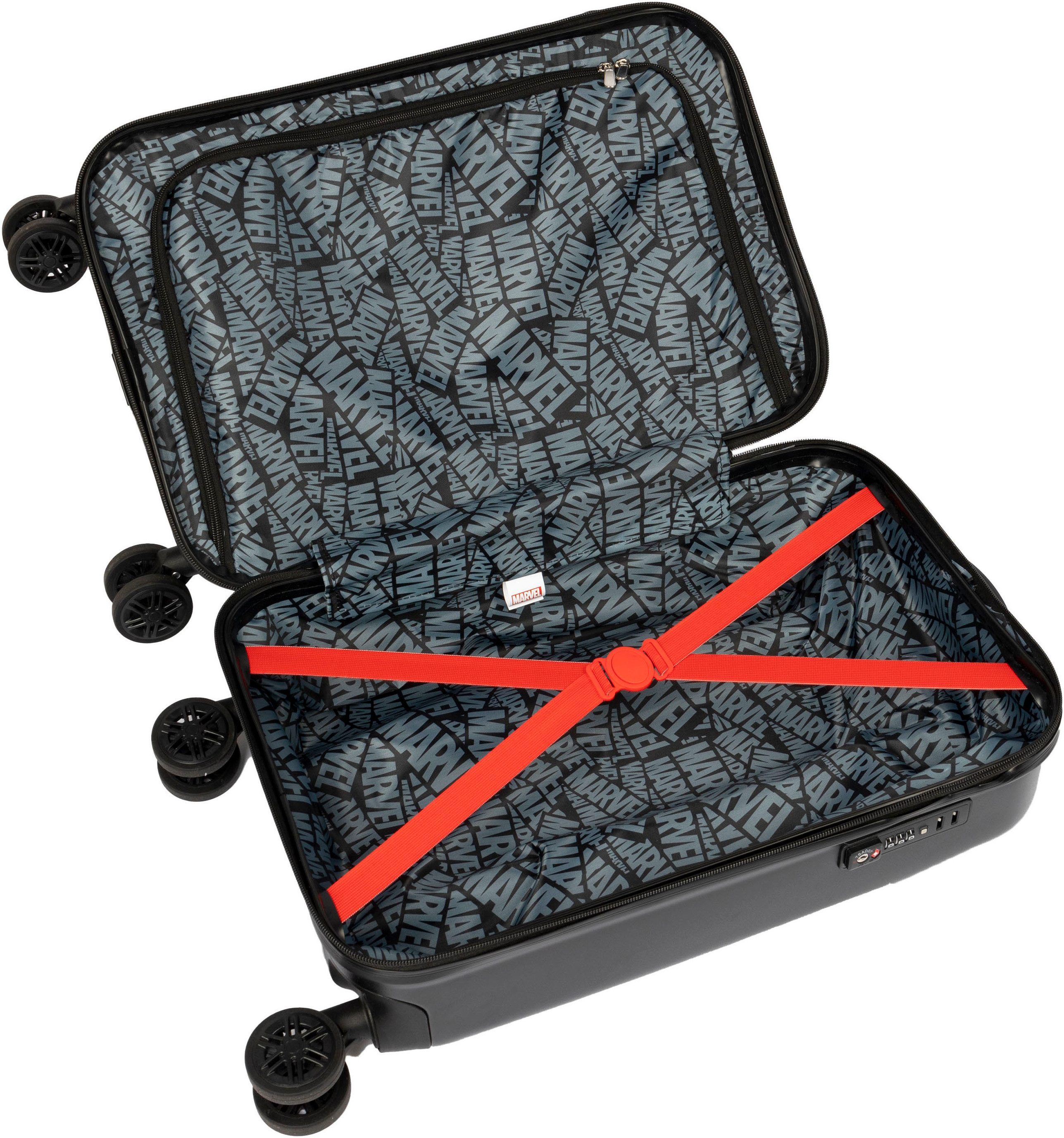 UNDERCOVER Kinderkoffer Marvel, 59 cm met tsa-cijfercombinatieslot