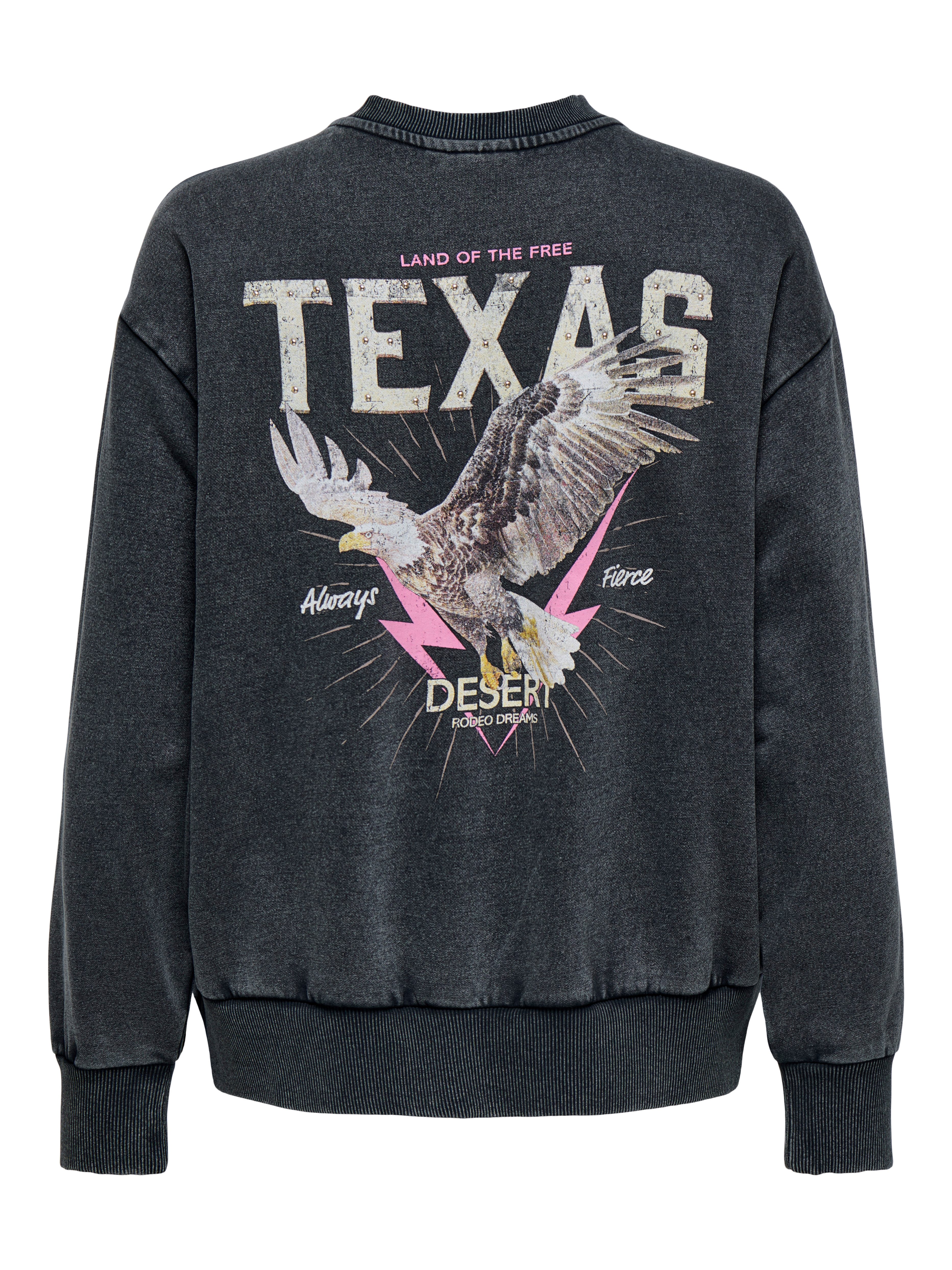 Only Sweatshirt ONLLUCINDA L/S WILD O-NECK BOX SWT