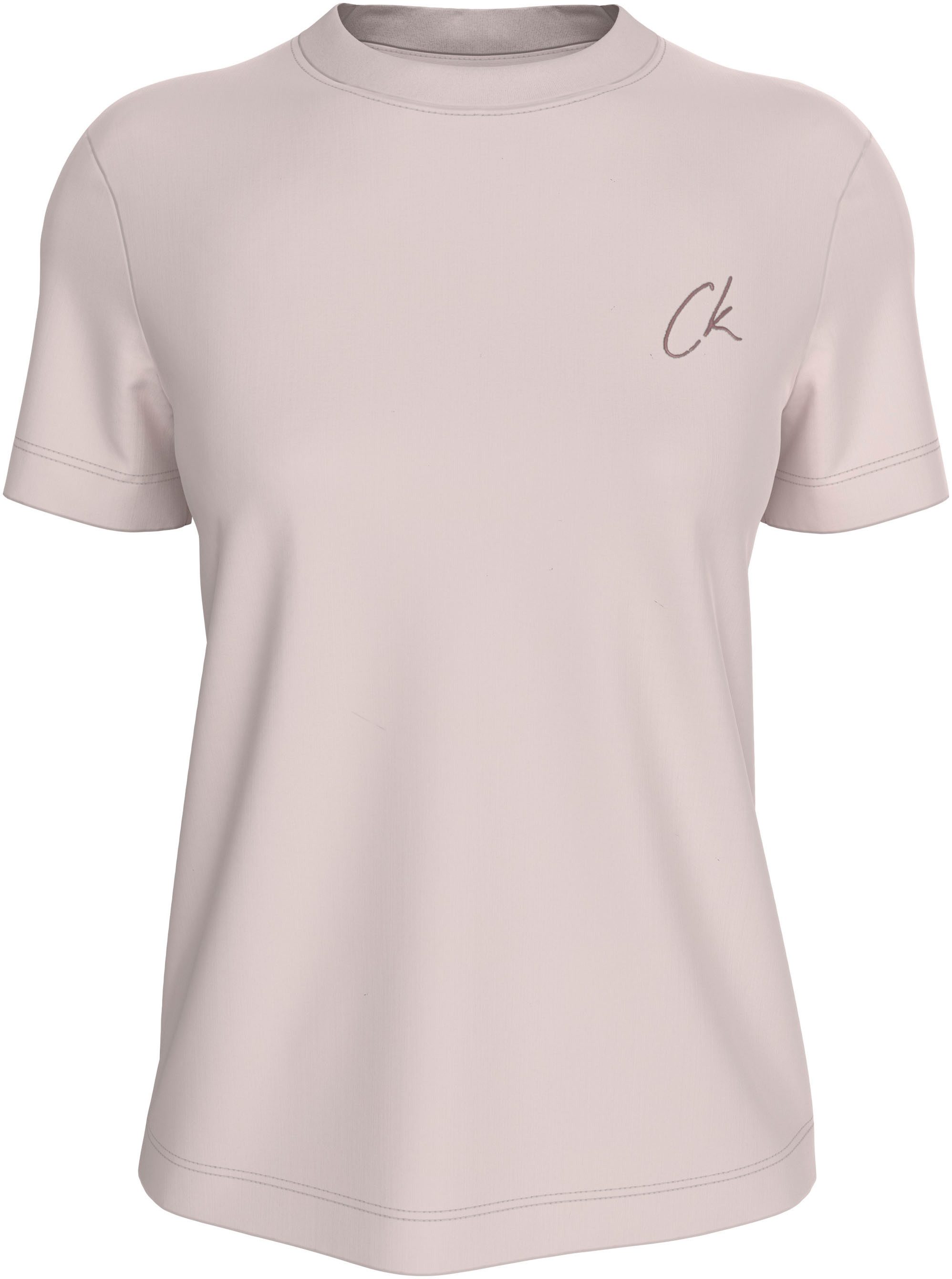 Calvin Klein Jeans Plus T-shirt Plus Embroidered CK Regular Tee in grote maten met logo-borduurwerk