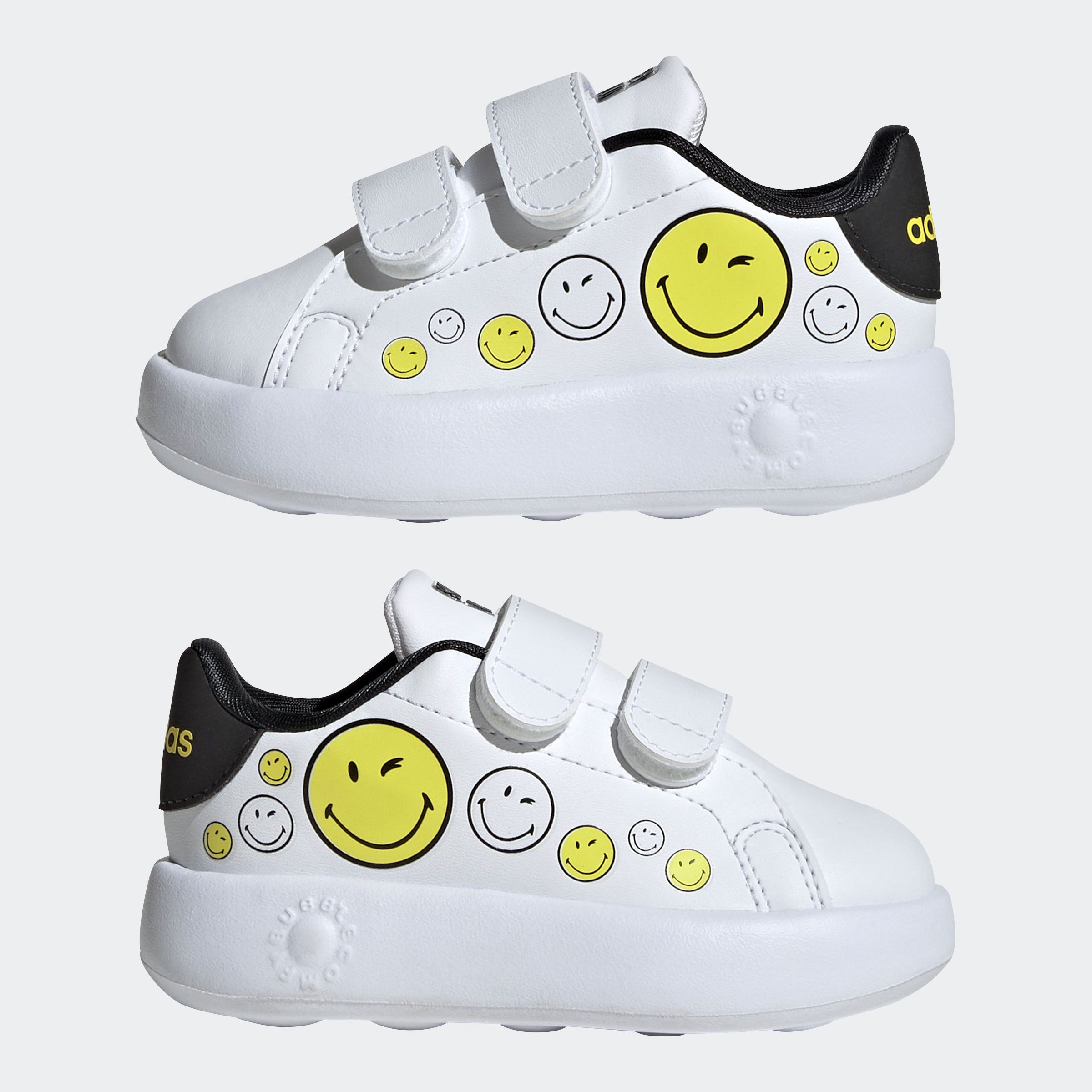 adidas Sportswear Klittenbandschoenen ADIDAS SMILEY ADVANTAGE KIDS Ontwerp geïnspireerd door de adidas Stan Smith, voor kinderen