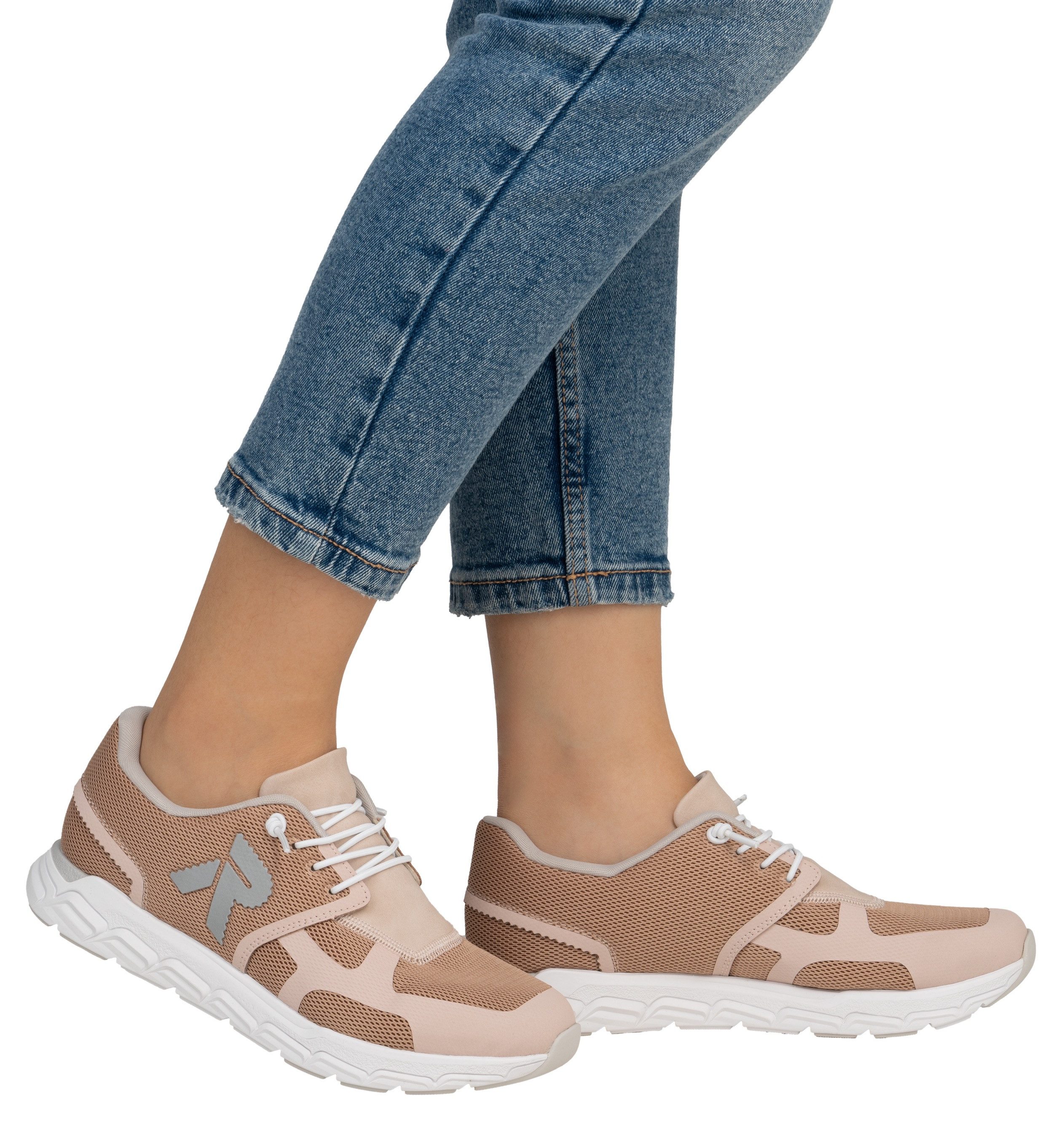 RIEKER Sport Slip-on sneakers Preston , vrijetijdsschoen, lage schoen, instapschoen met elastiek