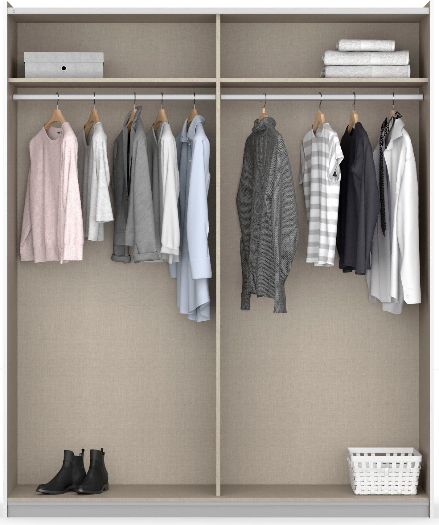 rauch Zweefdeurkast AURELIO kledingkast garderobe TOPSELLER OTTO´s CHOICE 3 verschillende uitrustingsvarianten handgrepen van metaal made in germany