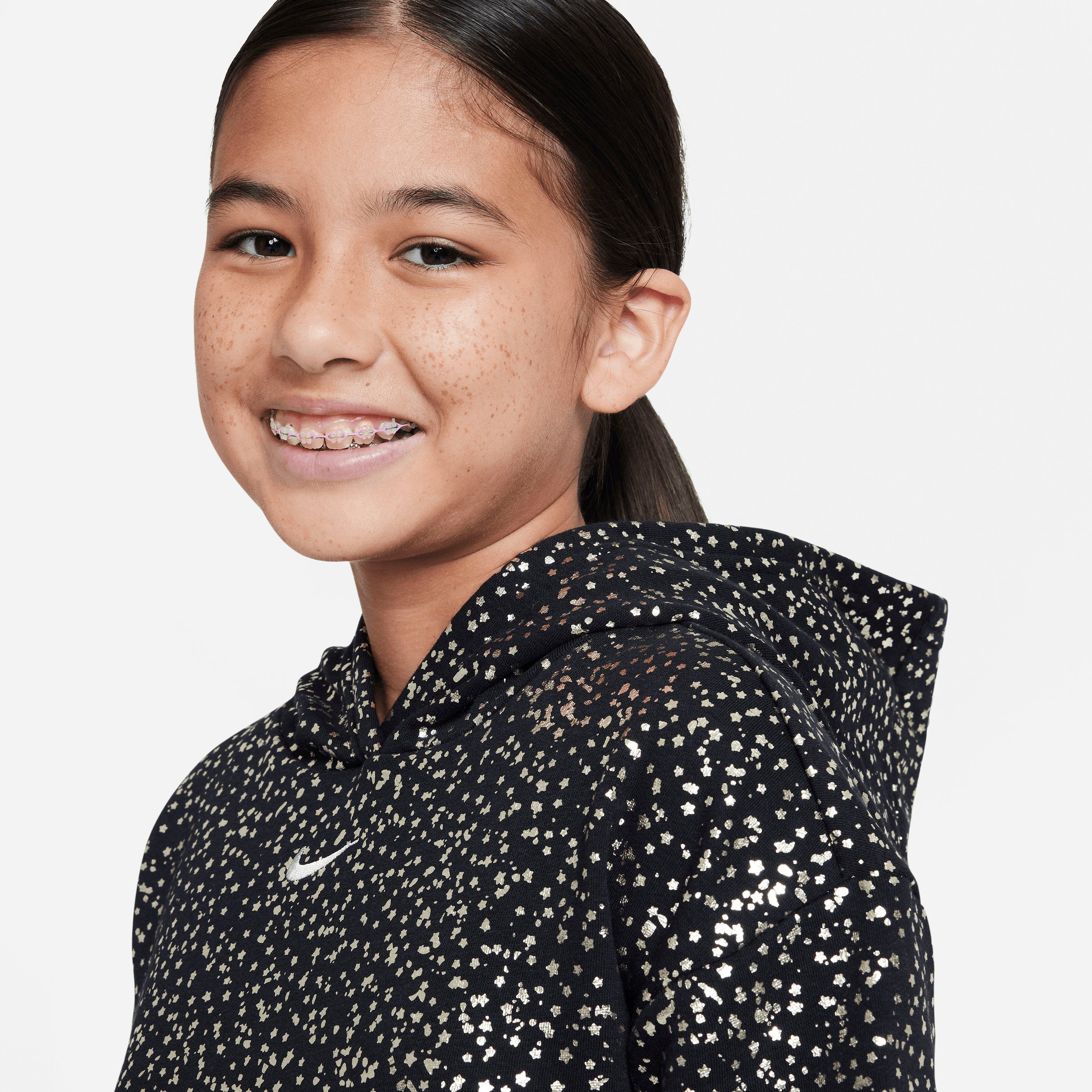 Nike Sportswear Hoodie Big Kids' (Girls') Fleece Hoodie