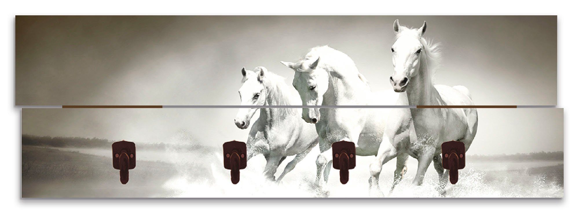 Artland Kapstok Kudde van witte paarden