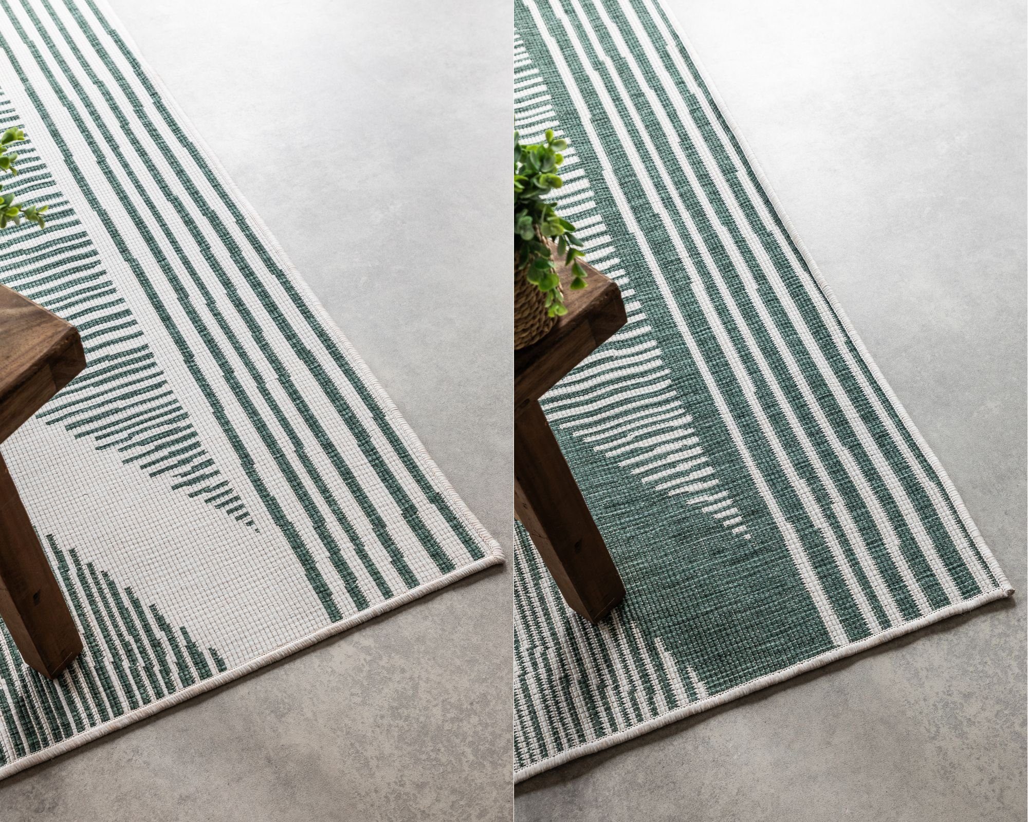 ELLE DECORATION Vloerkleed Rhombus, In- en Outdoor Vlakweefsel, binnen- en buitengebruik, modern, omkeerbaar tapijt, balkon, woonkamer