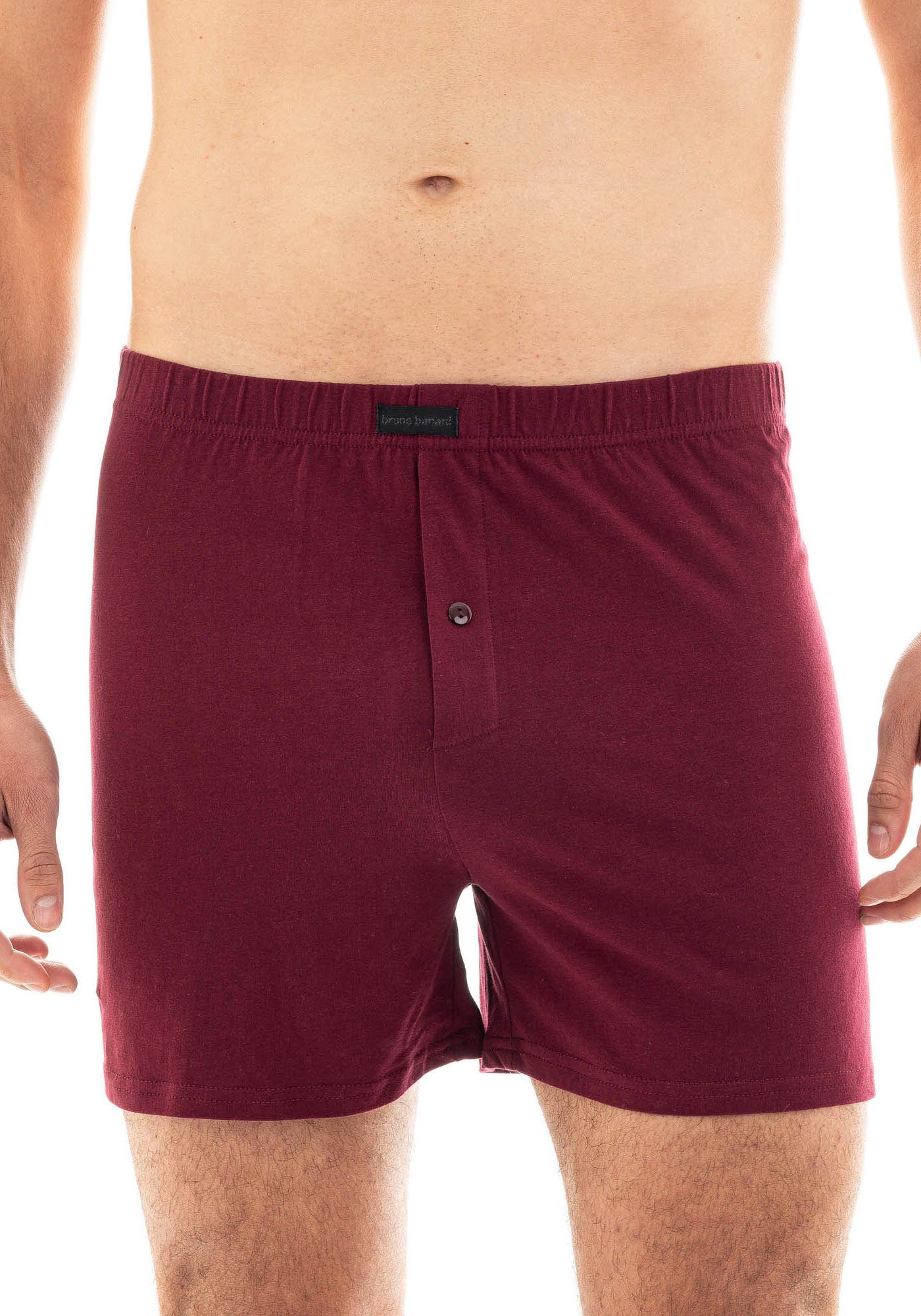 Bruno Banani Wijde boxershort Loose fit met knoopsluiting (2 stuks Set van 2)