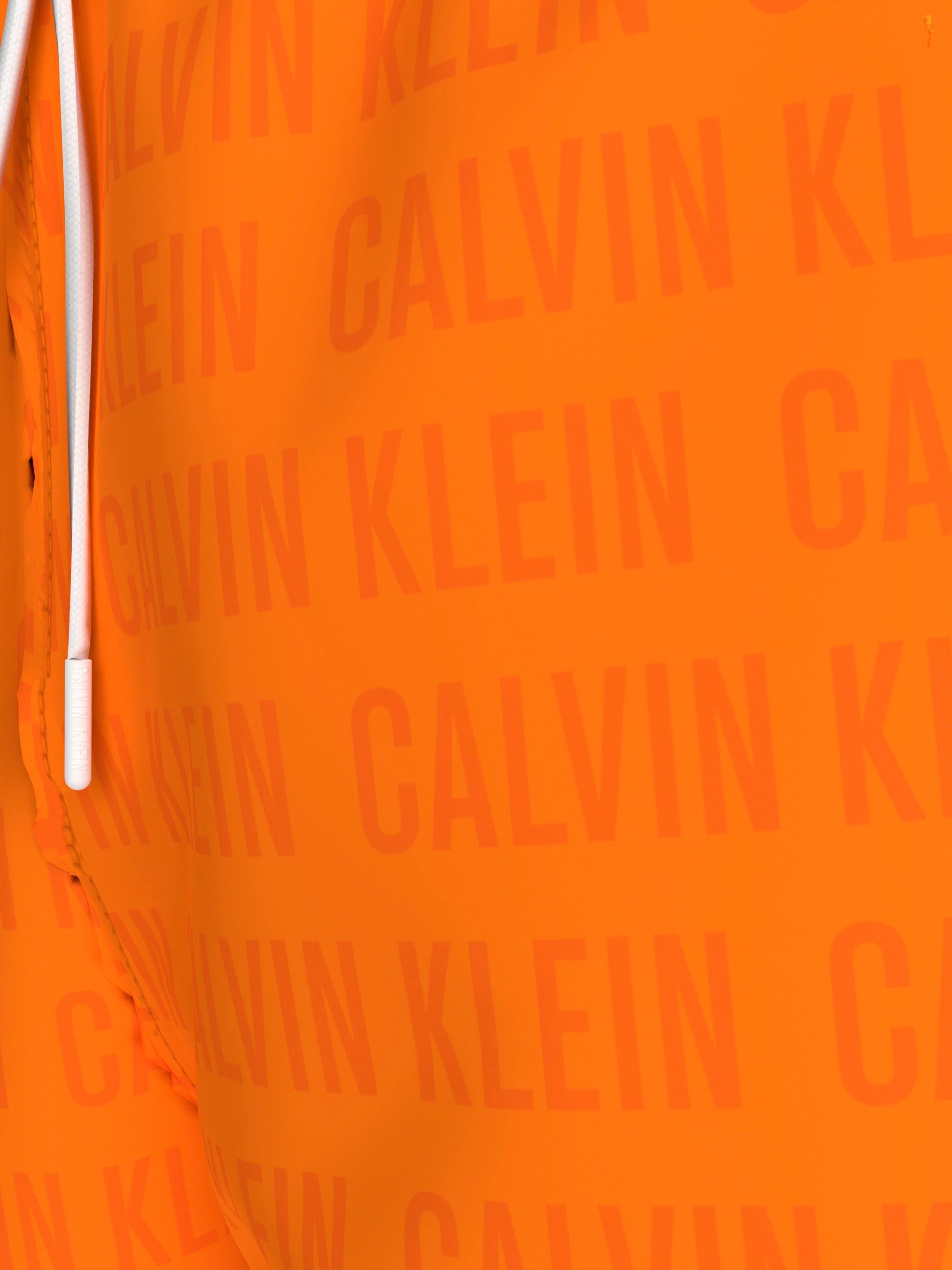 Calvin Klein Swimwear Zwemshort MEDIUM DRAWSTRING-WR PRINT met calvin klein all-over print