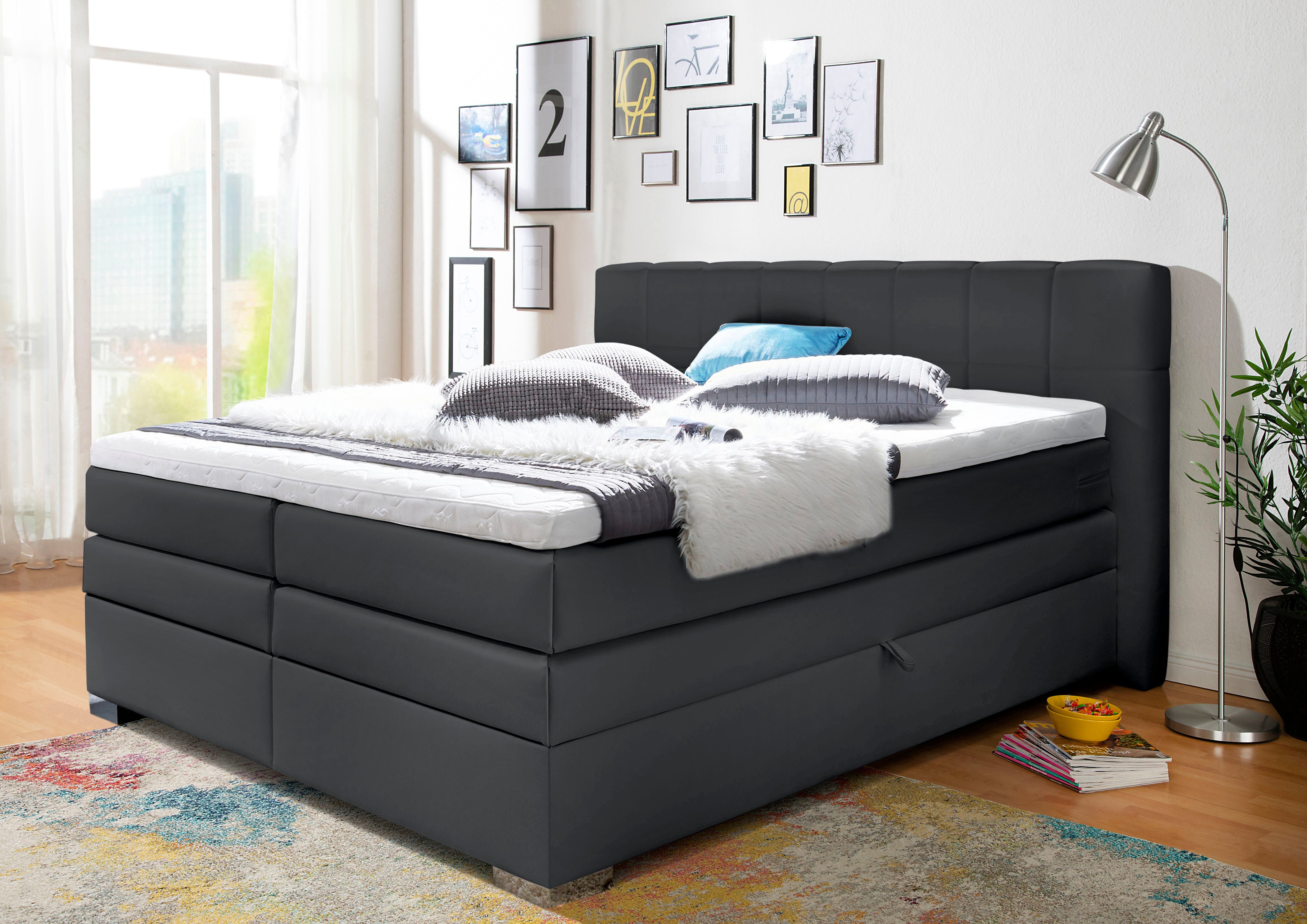 INOSIGN Boxspring Airdrie met bedkist en topmatras