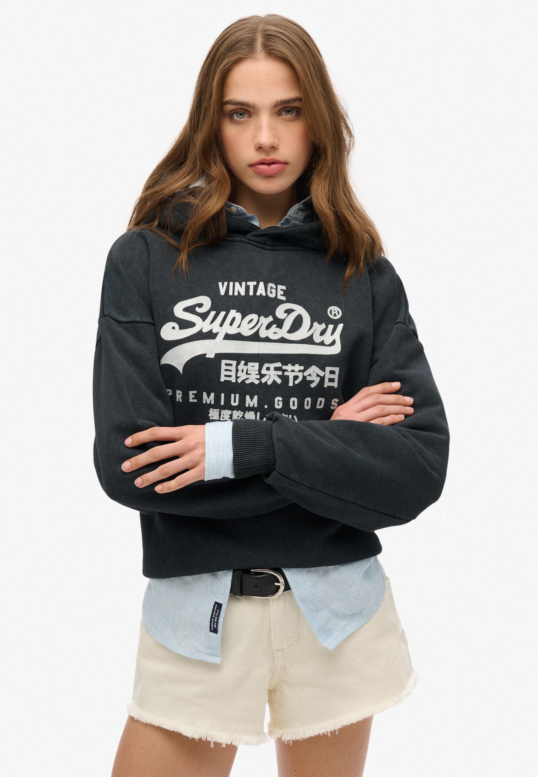 Superdry Hoodie VL METALLIC RELAXED HOOD