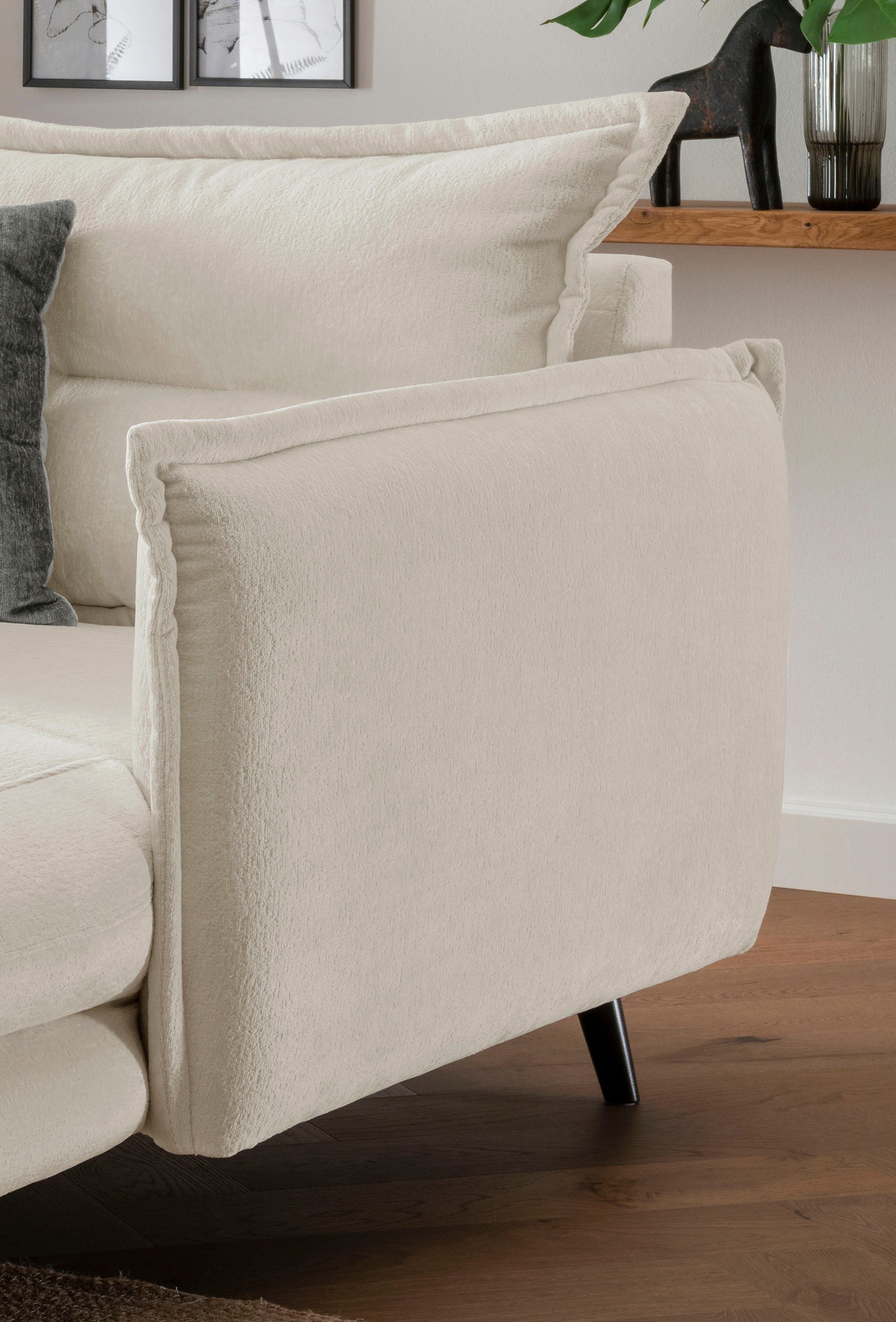 INOSIGN Loveseat LAZIO moderne fauteuil met een comfortabele bekleding, 2 stuks decoratieve sierkussens
