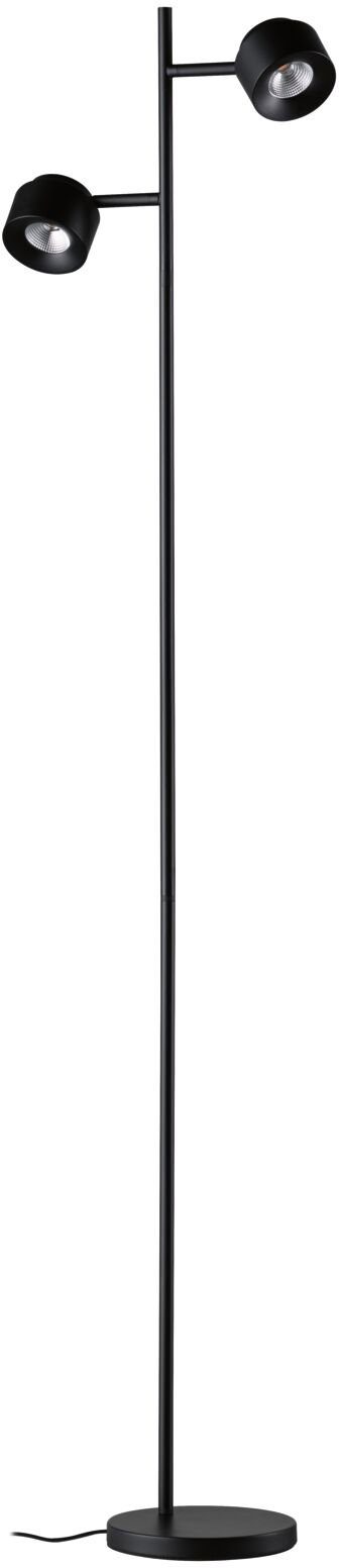 Paulmann Staande lamp Puric Pane LED, dimbaar, zwart/grijs, metaal (1 stuk)