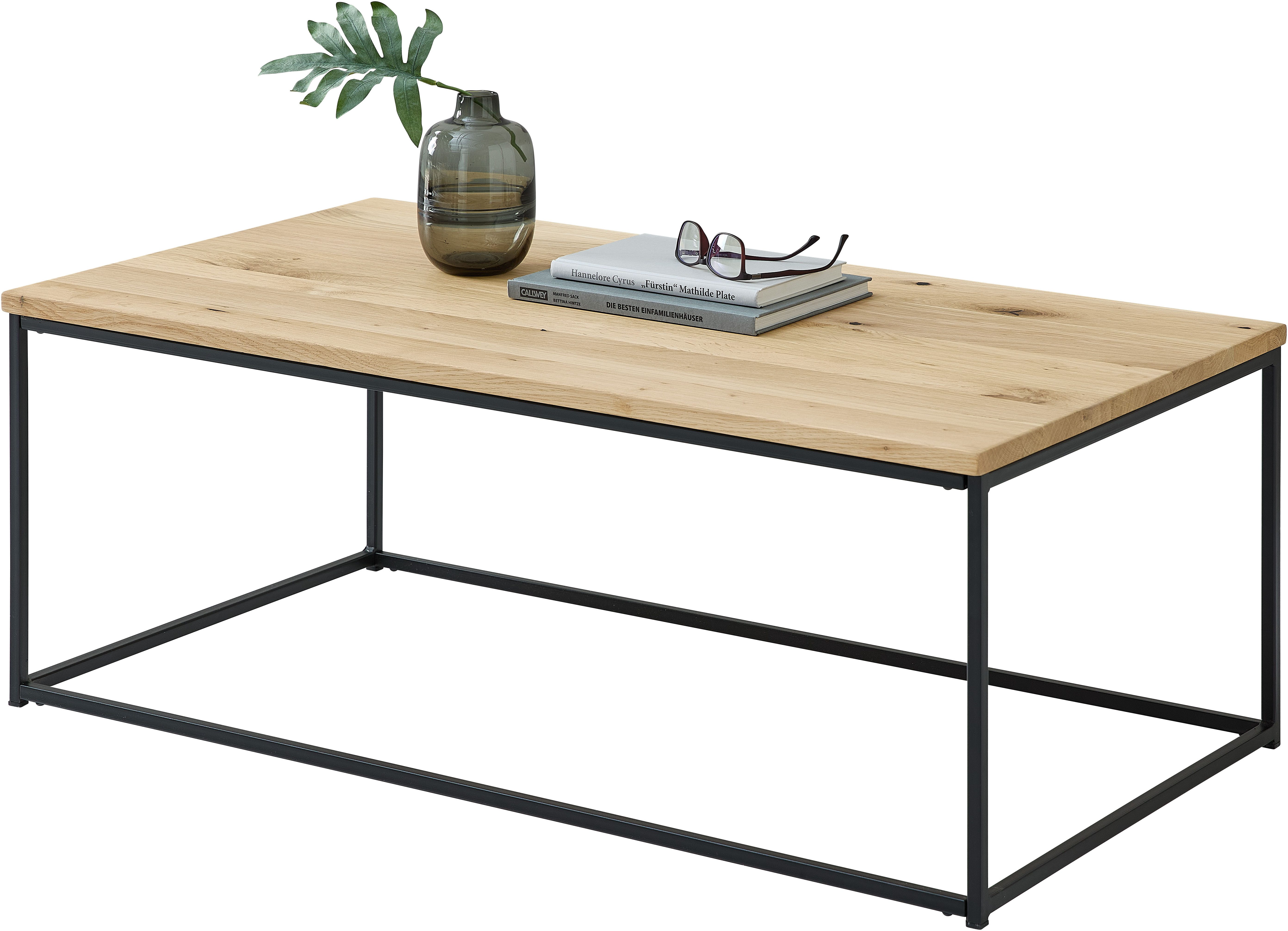 Stolkom Salontafel Thor salontafel massief hout in industriële stijl BxHxD 110x40x60 cm