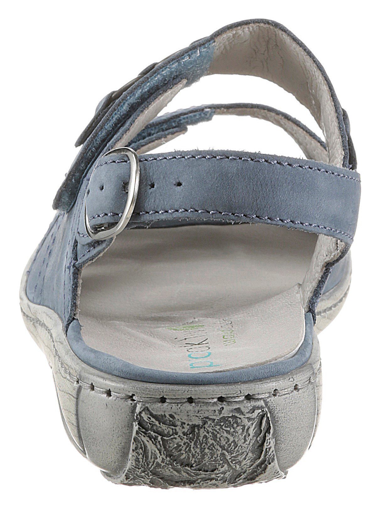 Waldläufer Sandalen Garda zomerschoen, sandaal, sleehak, met drukknoop, g-breedte