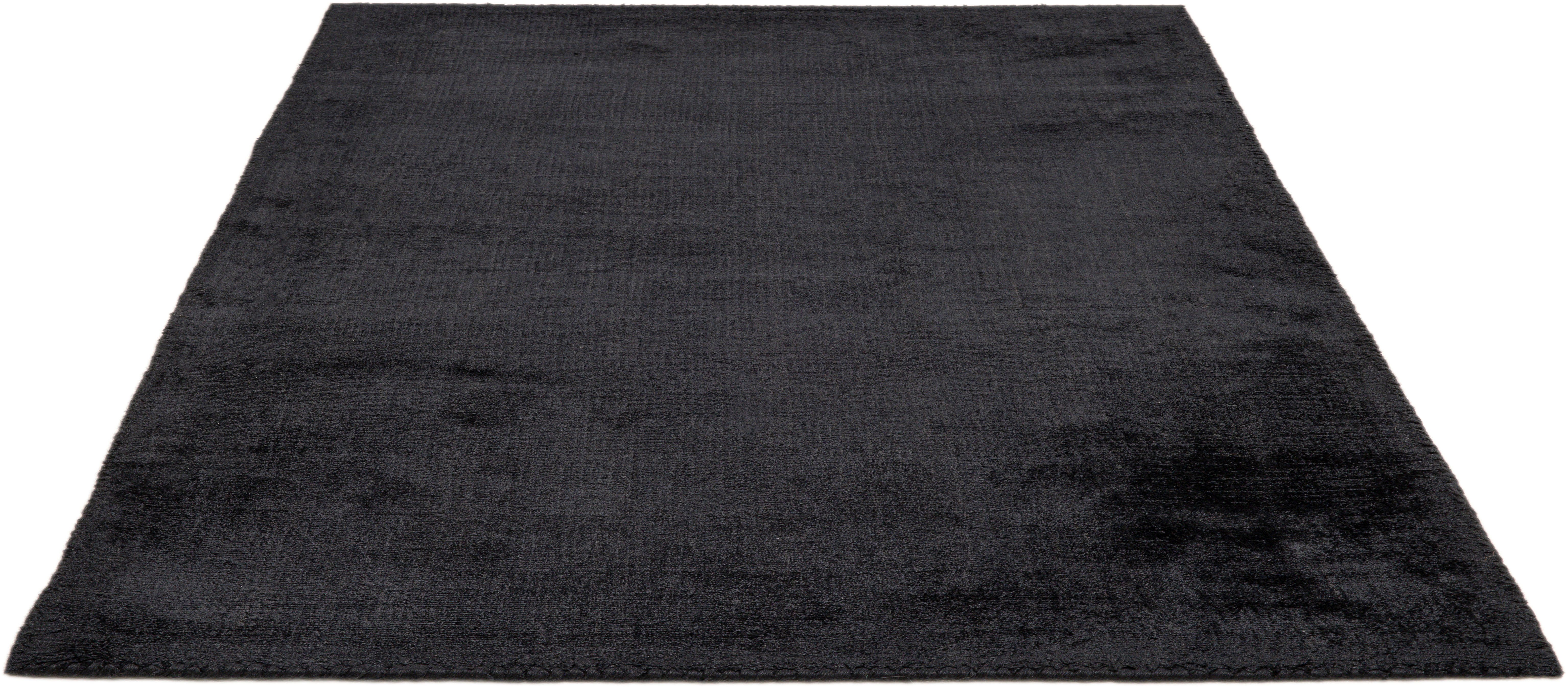 TOM TAILOR HOME Vloerkleed Shine uni Handgeweven vloerkleed, 100% viscose, met de hand geweven, met elegante glans