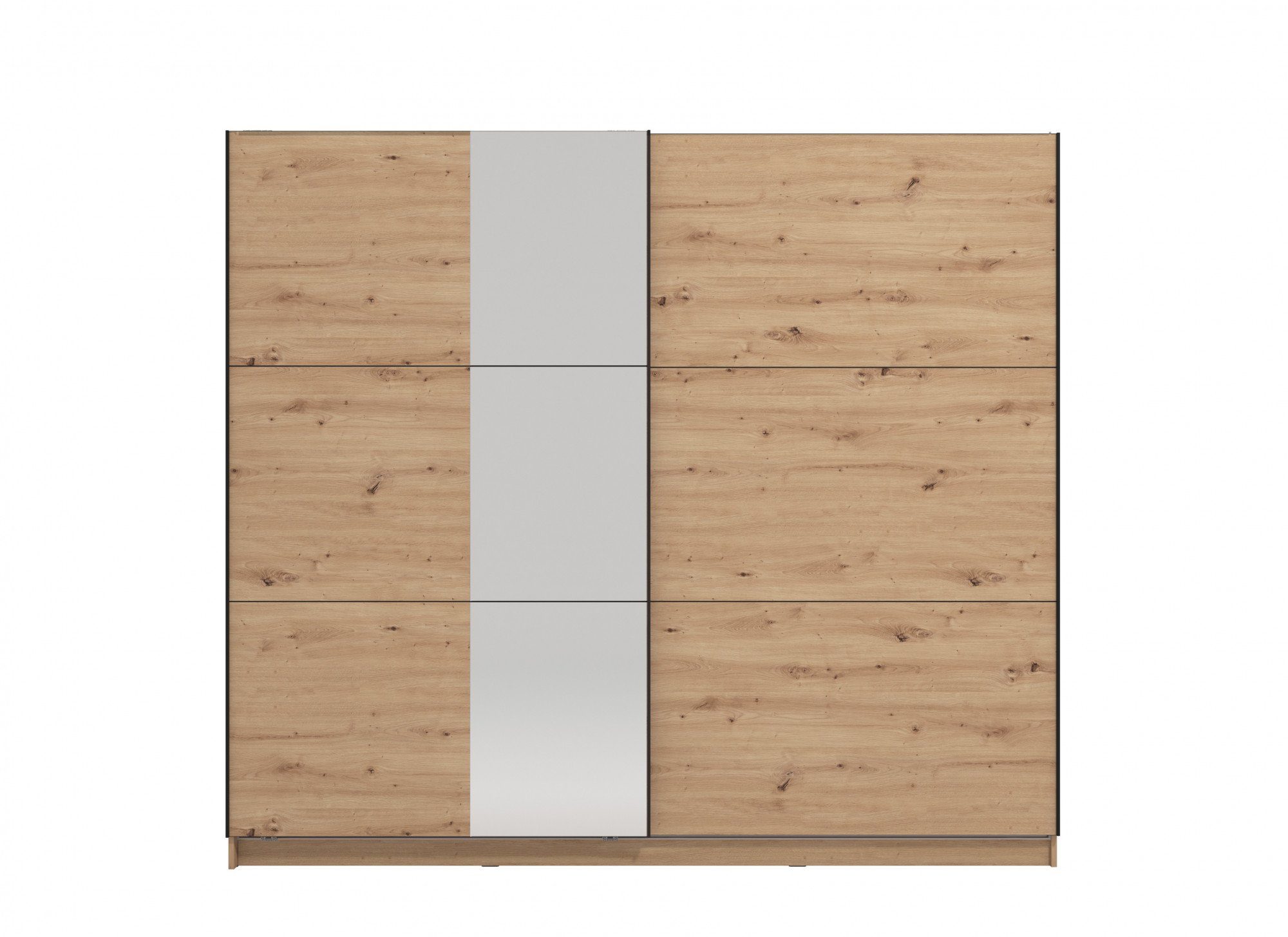 INOSIGN Zweefdeurkast Sierra kledingkast met spiegel linnenkast garderobe Topseller INCLUSIEF interne indeling, FSC®-gecertificeerd, OTTOs Choice