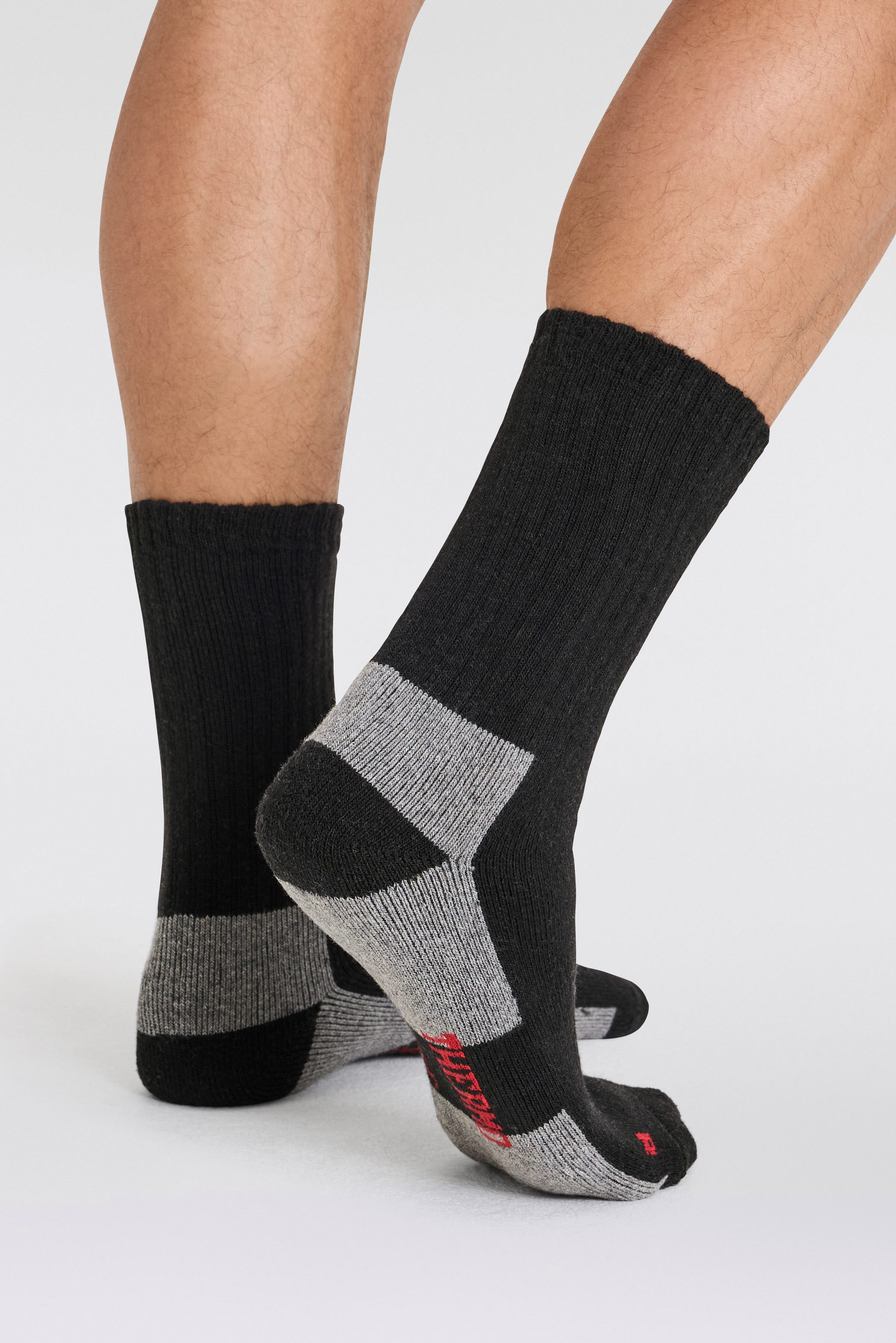 Apollo Basic sokken THERMAL TRACKING SOCKS Unisex met verwarmende merinowol (2 paar Set van 3)