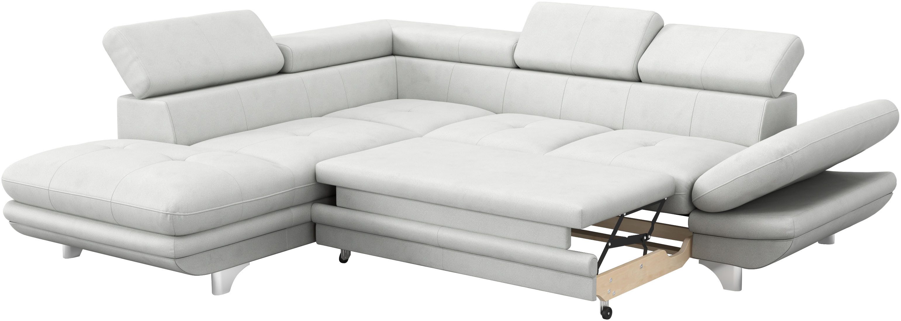 COTTA Hoekbank Enterprise L-vorm met hoofd- en armverstelling, optioneel met bedfunctie