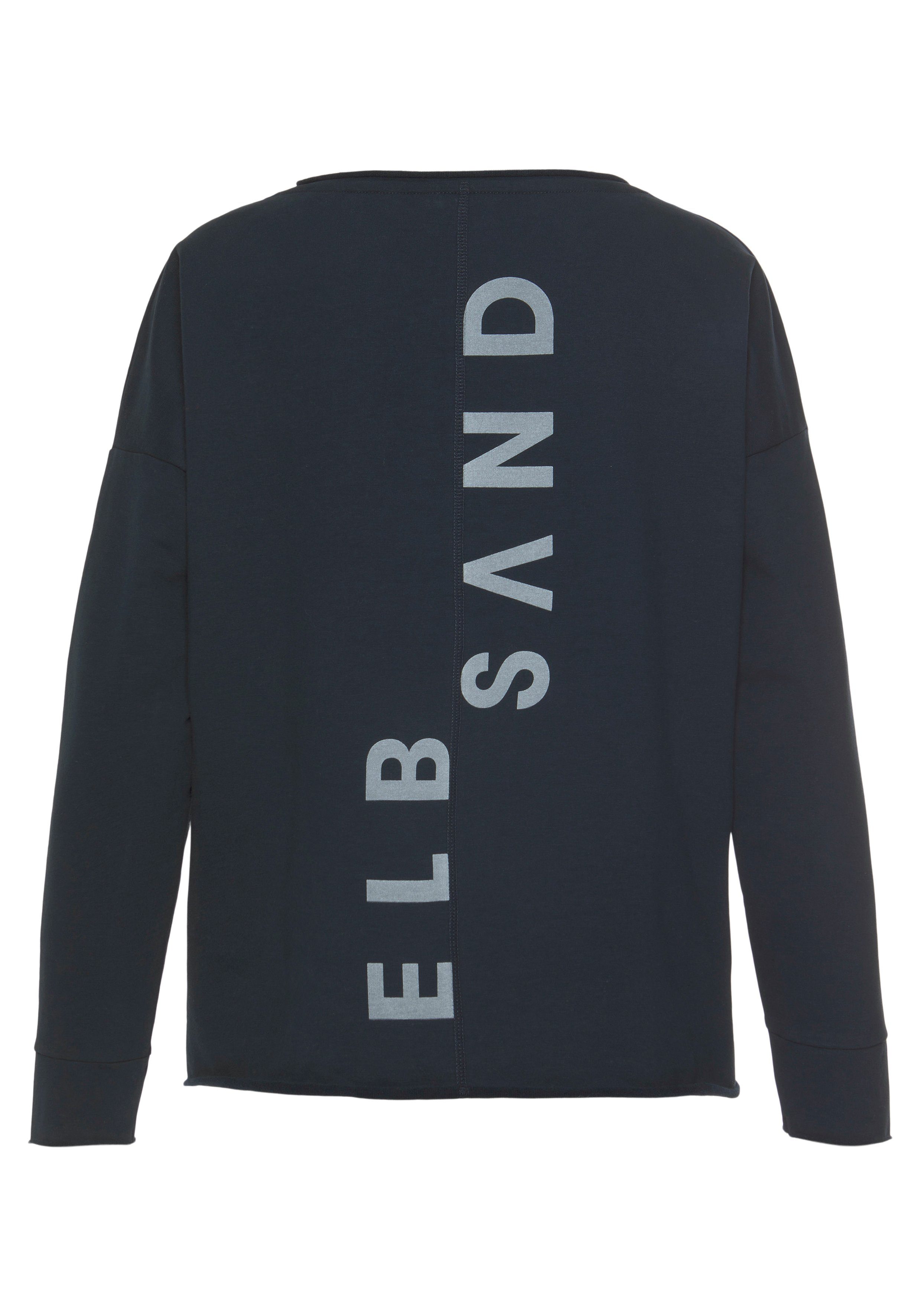Elbsand Sweatshirt Raina met logoprint op de rug