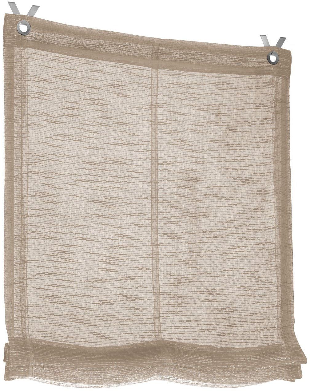 Kutti Romeins rolgordijn Celtic halftransparant, polyester, op te hangen met haken (1 stuk)