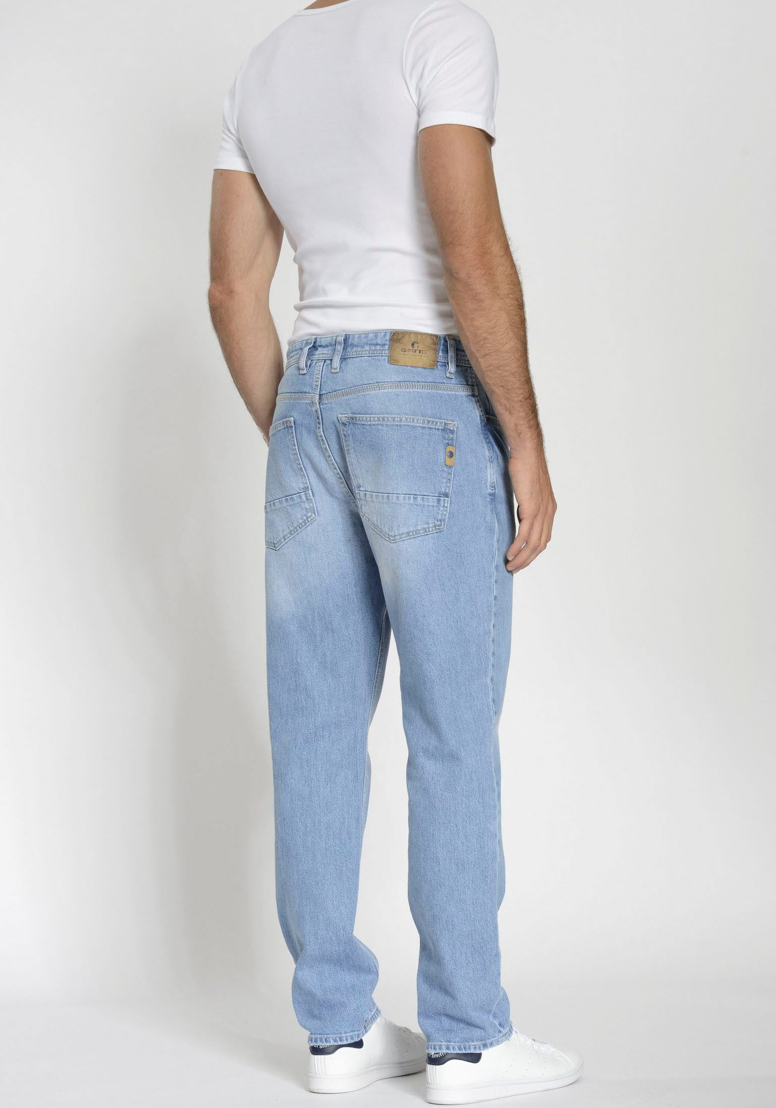 GANG 5-pocket jeans 94SESTO Straight fit in 5-pocket-stijl met siernaad op coin pocket