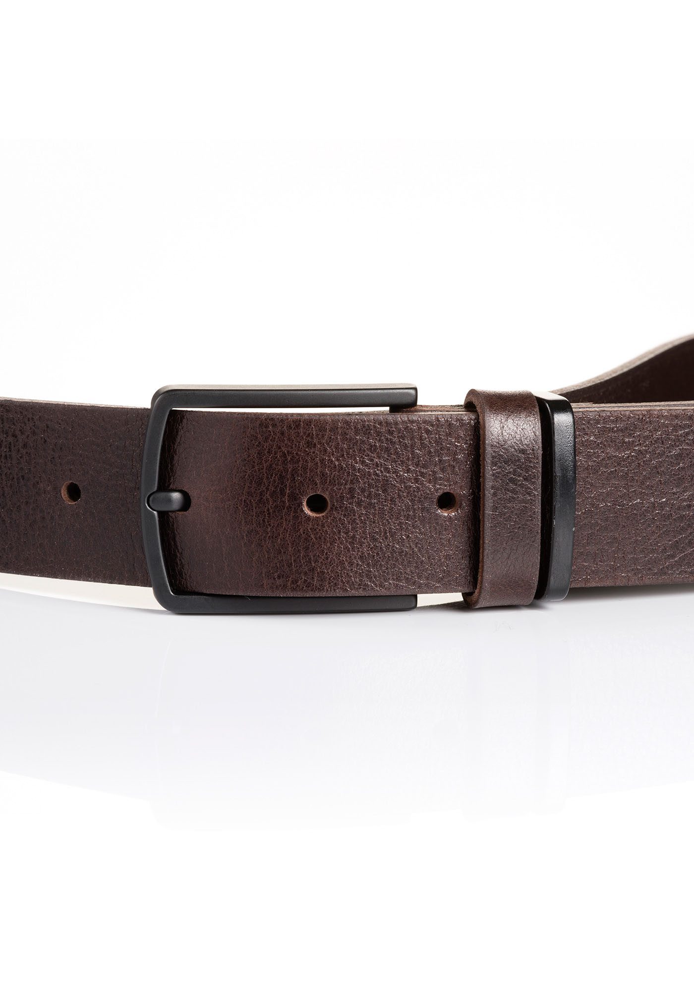 Tom Tailor Leren riem TTHenry met generfde oppervlakken