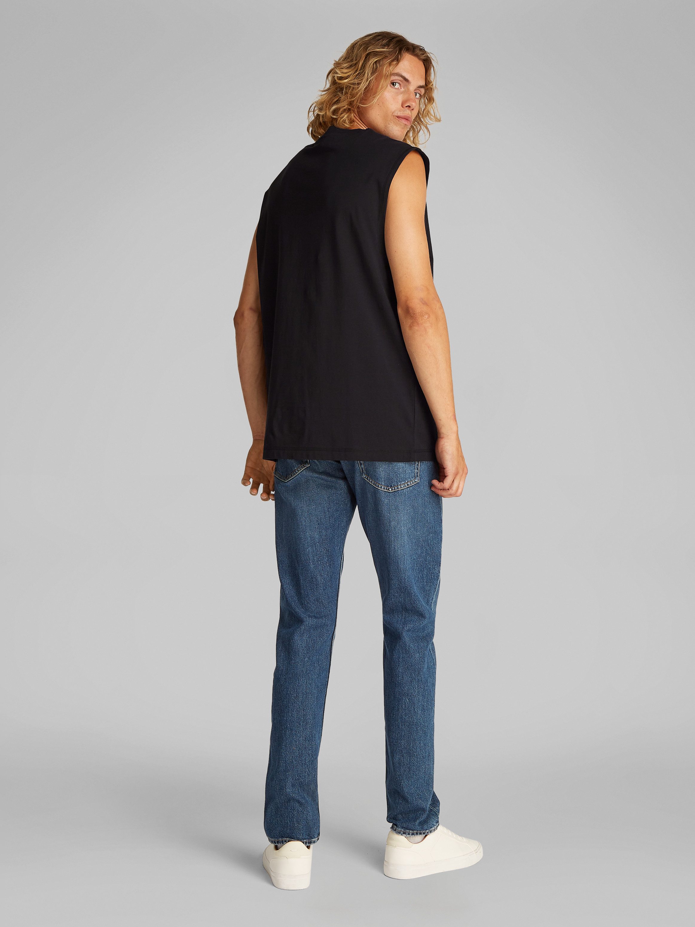 Calvin Klein Shirt met ronde hals MONOLOGO SLEEVELESS TEE