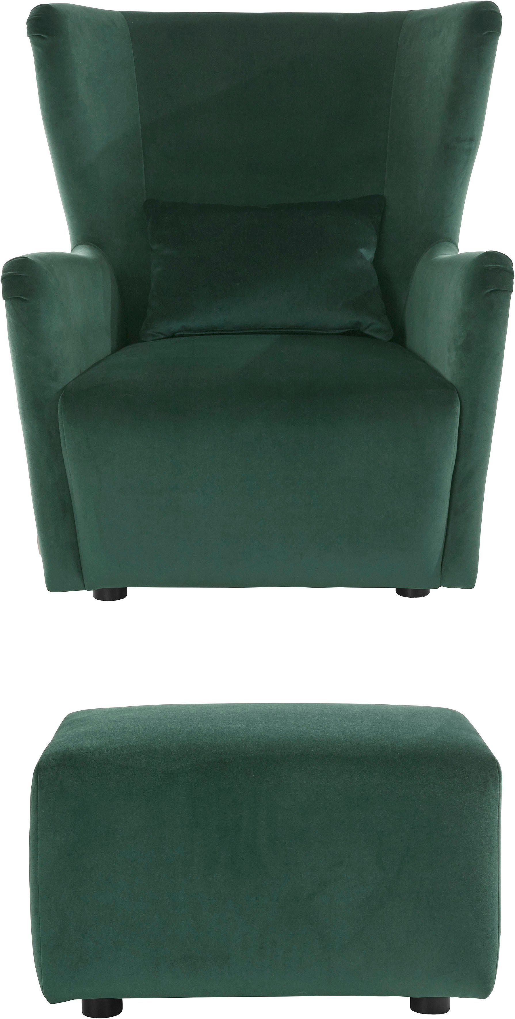LeGer Home by Lena Gercke Oorfauteuil Levke Stoel naar keuze met of zonder hocker