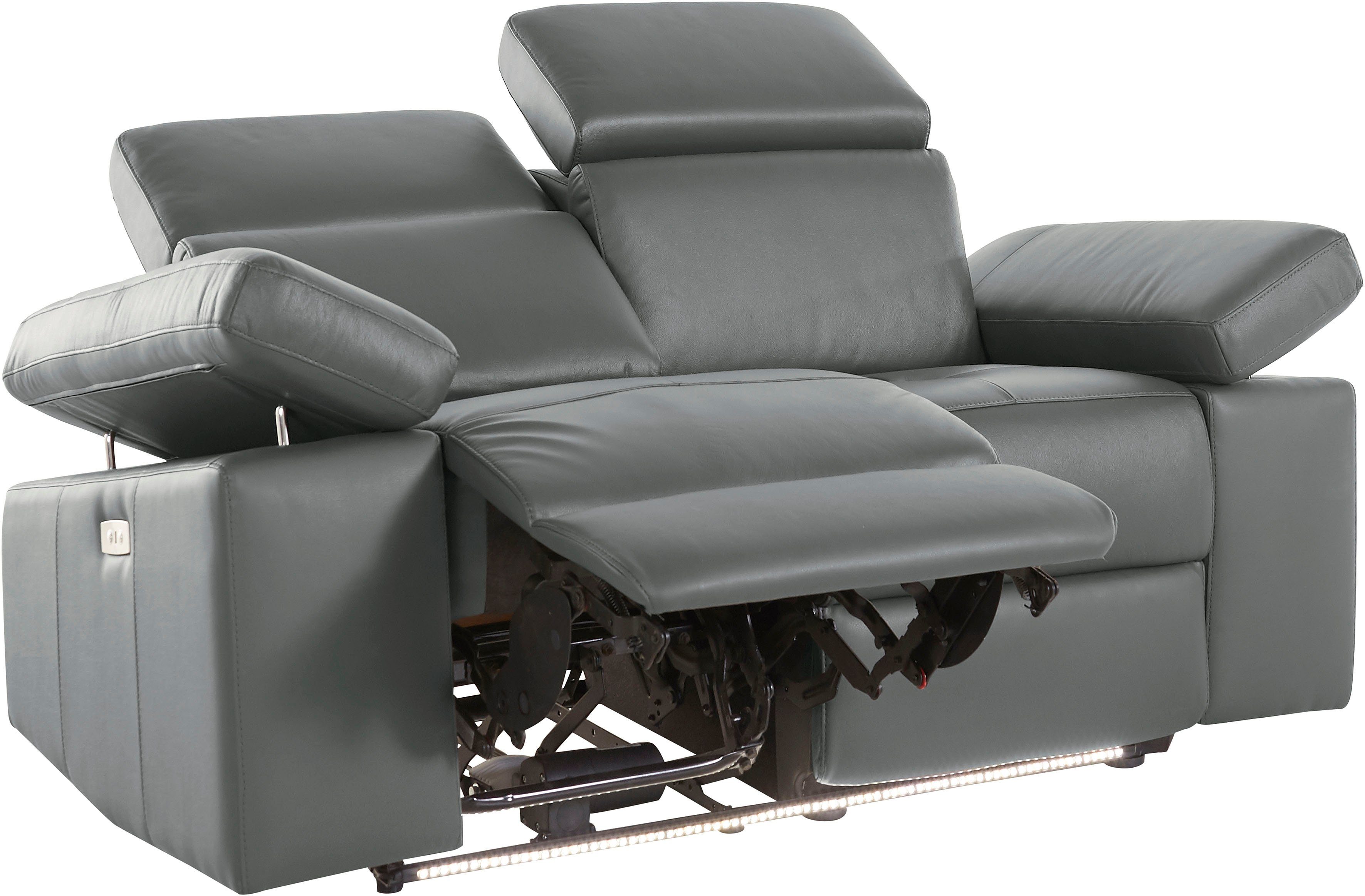 Places of Style 2-zitsbank Kilado met relaxfunctie, verstelbare armleuning, verstelbare hoofdsteun
