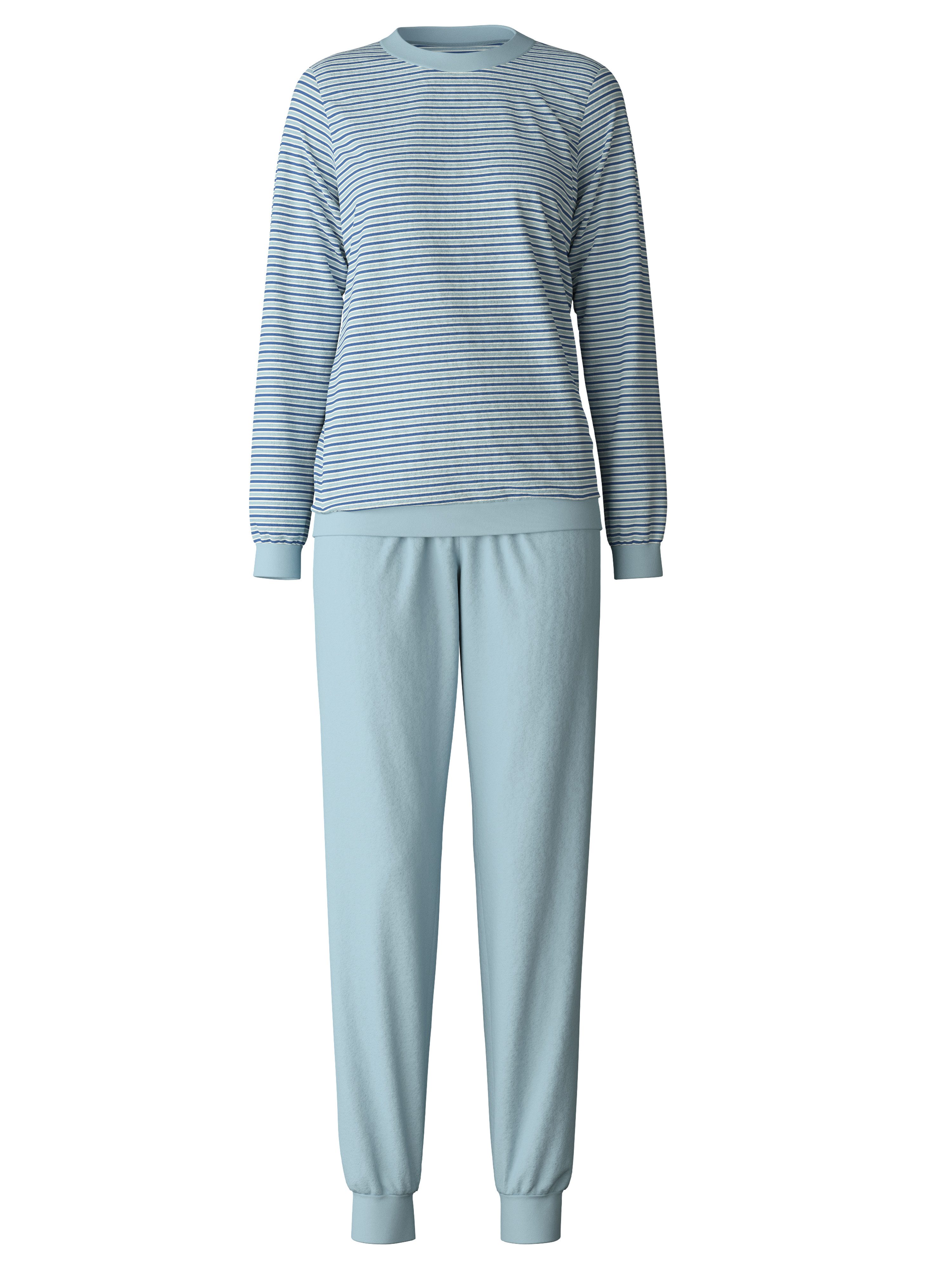 CALIDA Pyjama Soft Dreams met fijn gestreept ontwerp (2-delig)