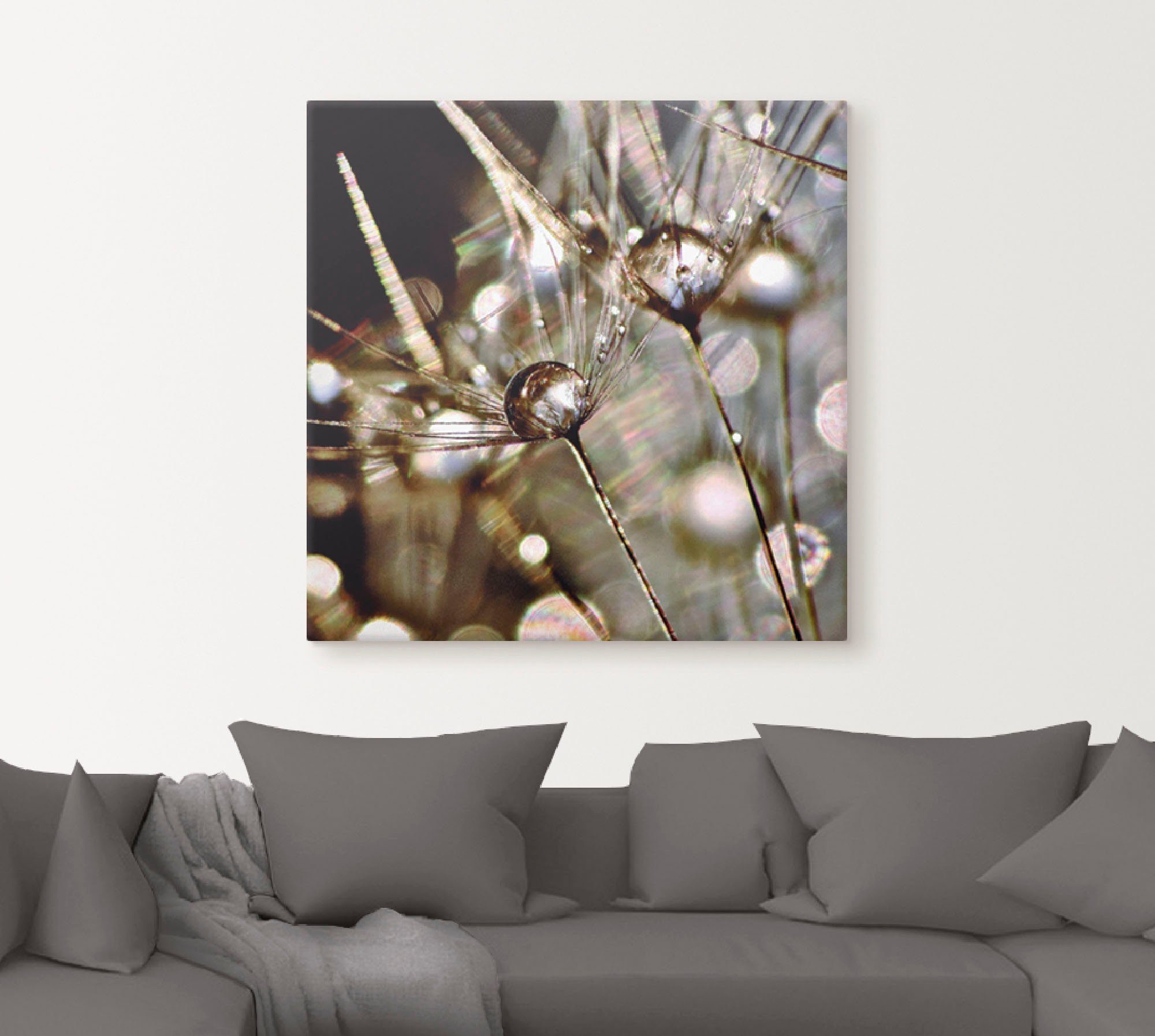 Artland Artprint Pluizenbol abstract als artprint op linnen, poster, muursticker in verschillende maten