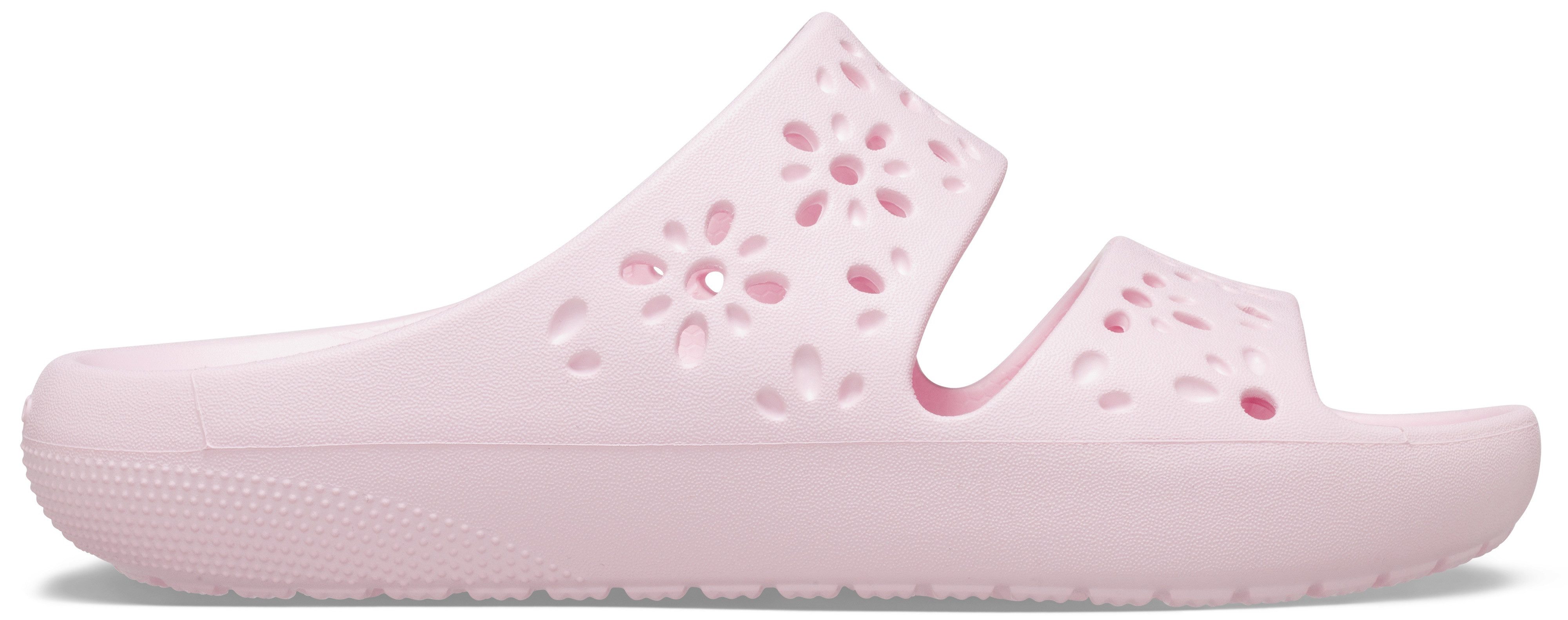 Crocs Badslippers Classic Floral Cut Out Sandal