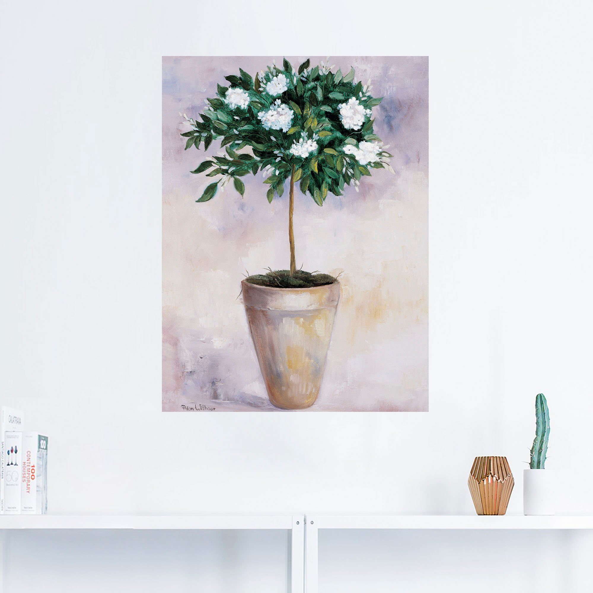 Artland Artprint Winter jasmijn als poster, muursticker in verschillende maten