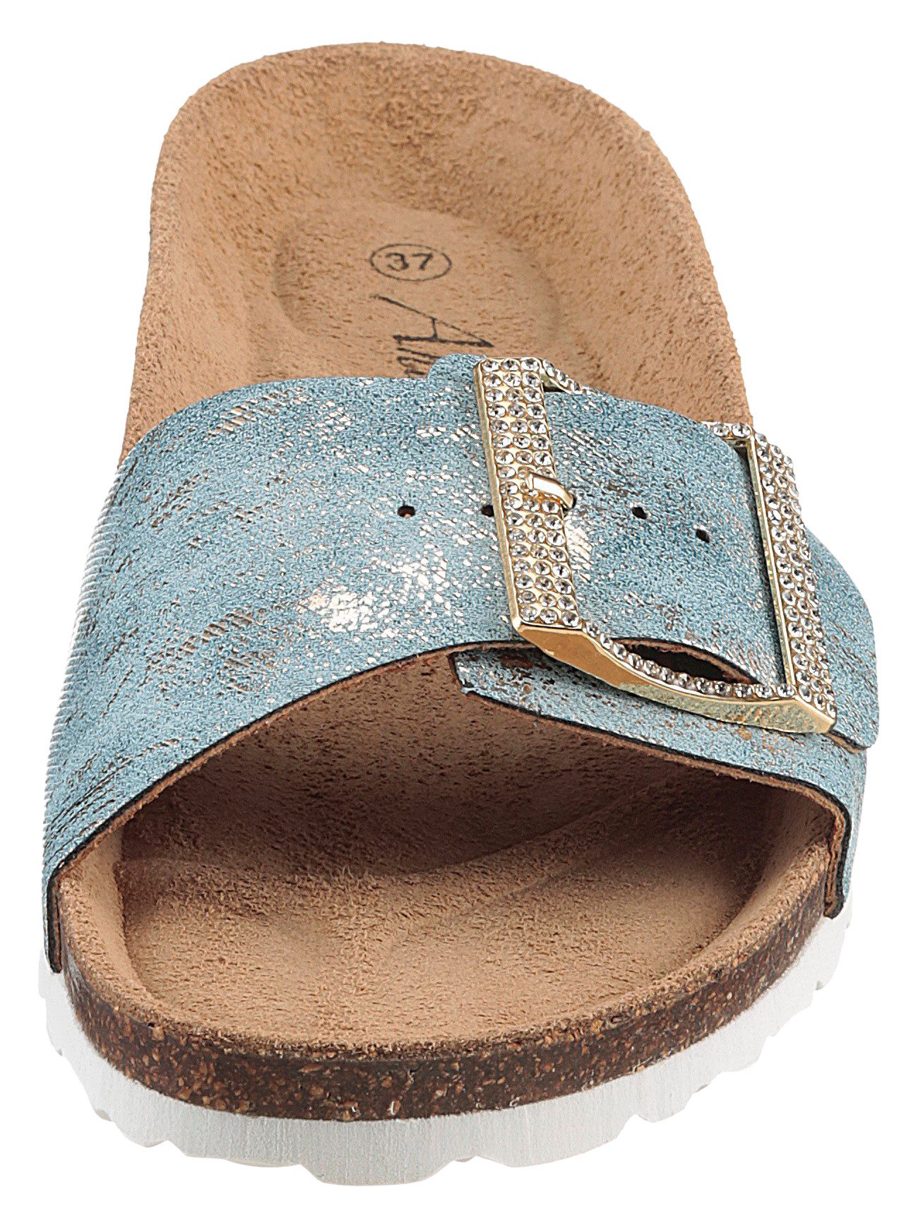 Aniston SHOES Slippers , zomerschoen, strandschoen, glitterstenen - nieuwe collectie