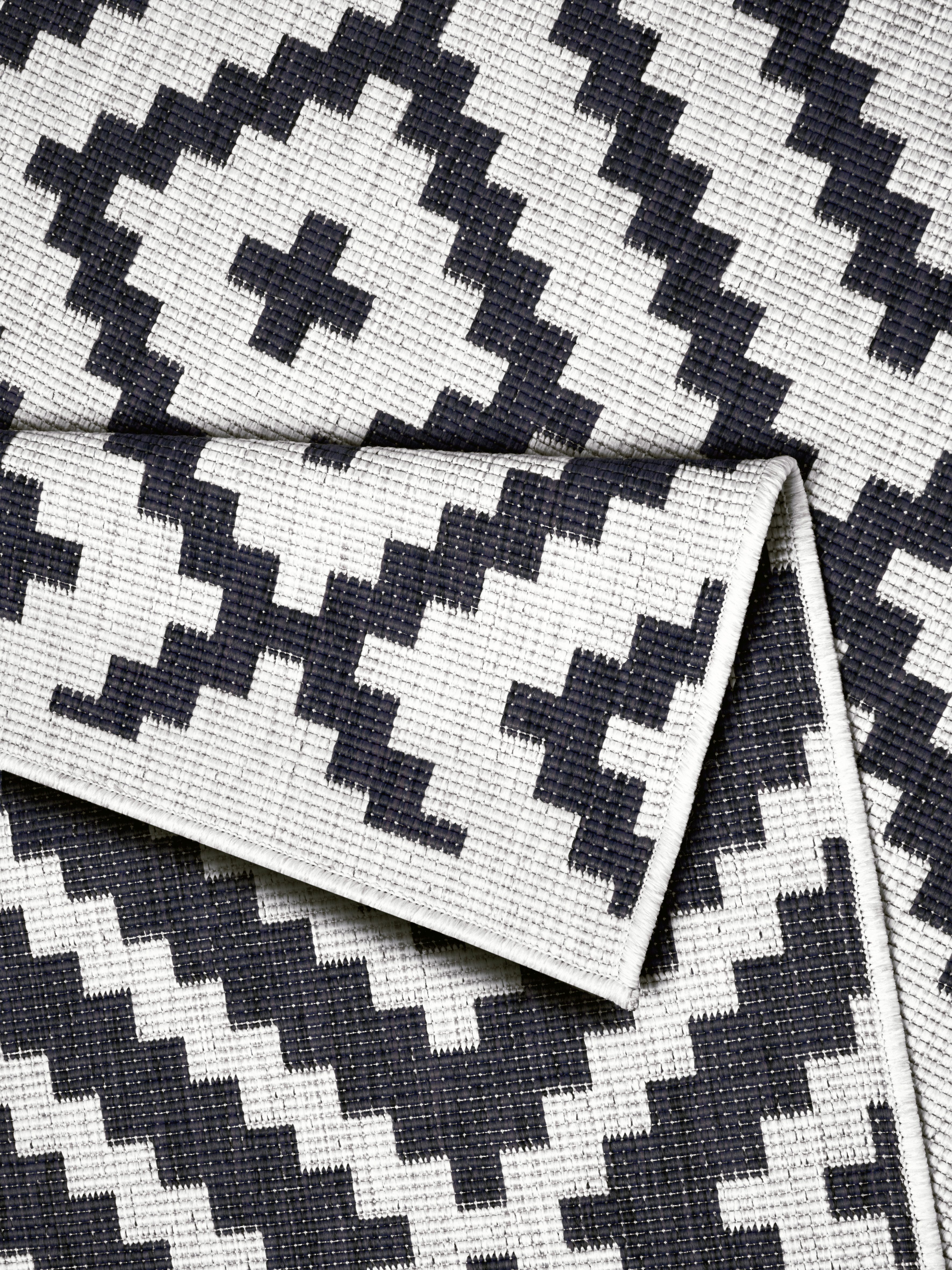 my home Vloerkleed Ronda tweezijdig te gebruiken kleed Sisal-look, platweefsel, in- en outdoor, geometrisch boho design