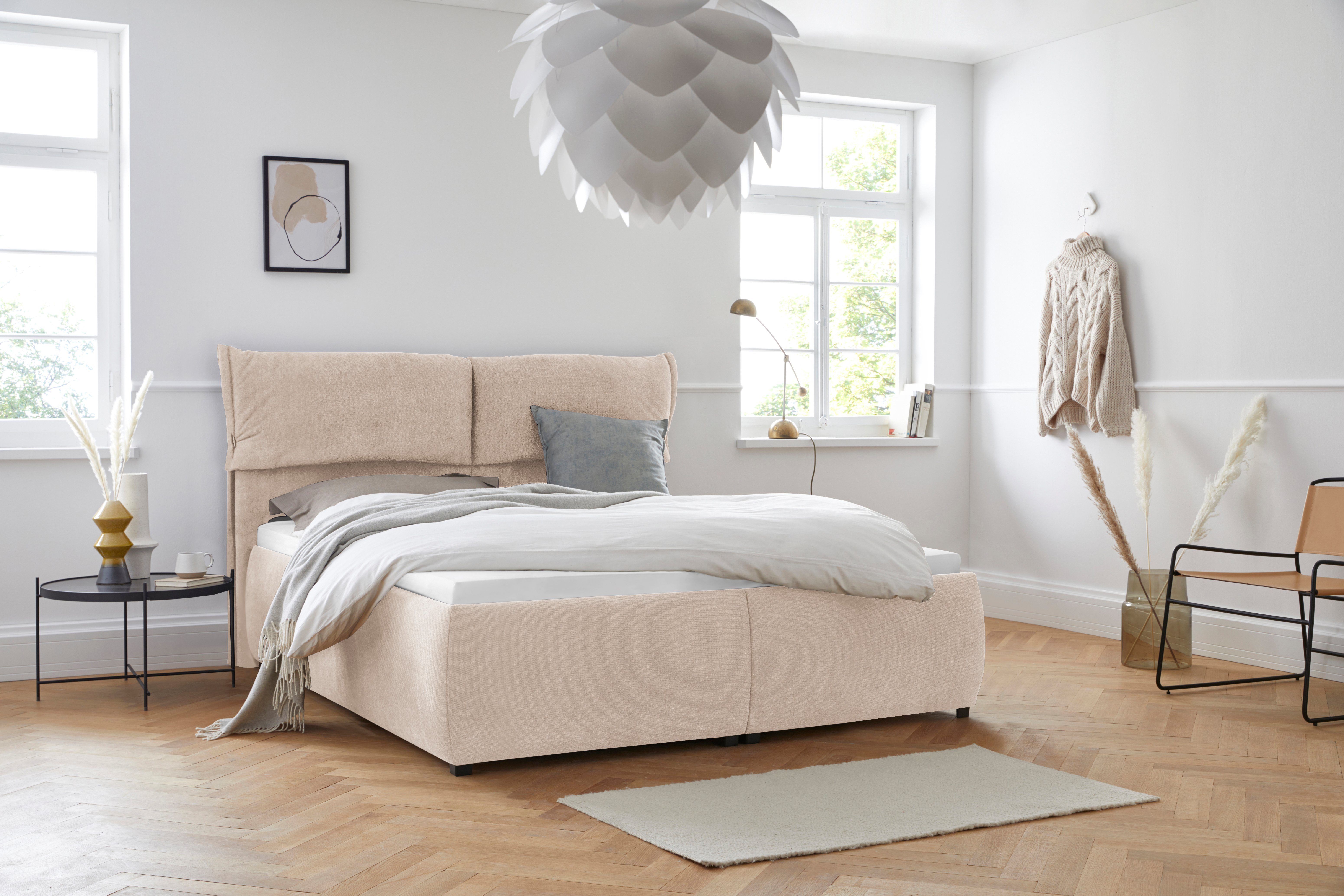 andas Bekleed ledikant Jenson als bedframe of met 3 verschillende matrassoorten en hardheden, design by morten georgsen