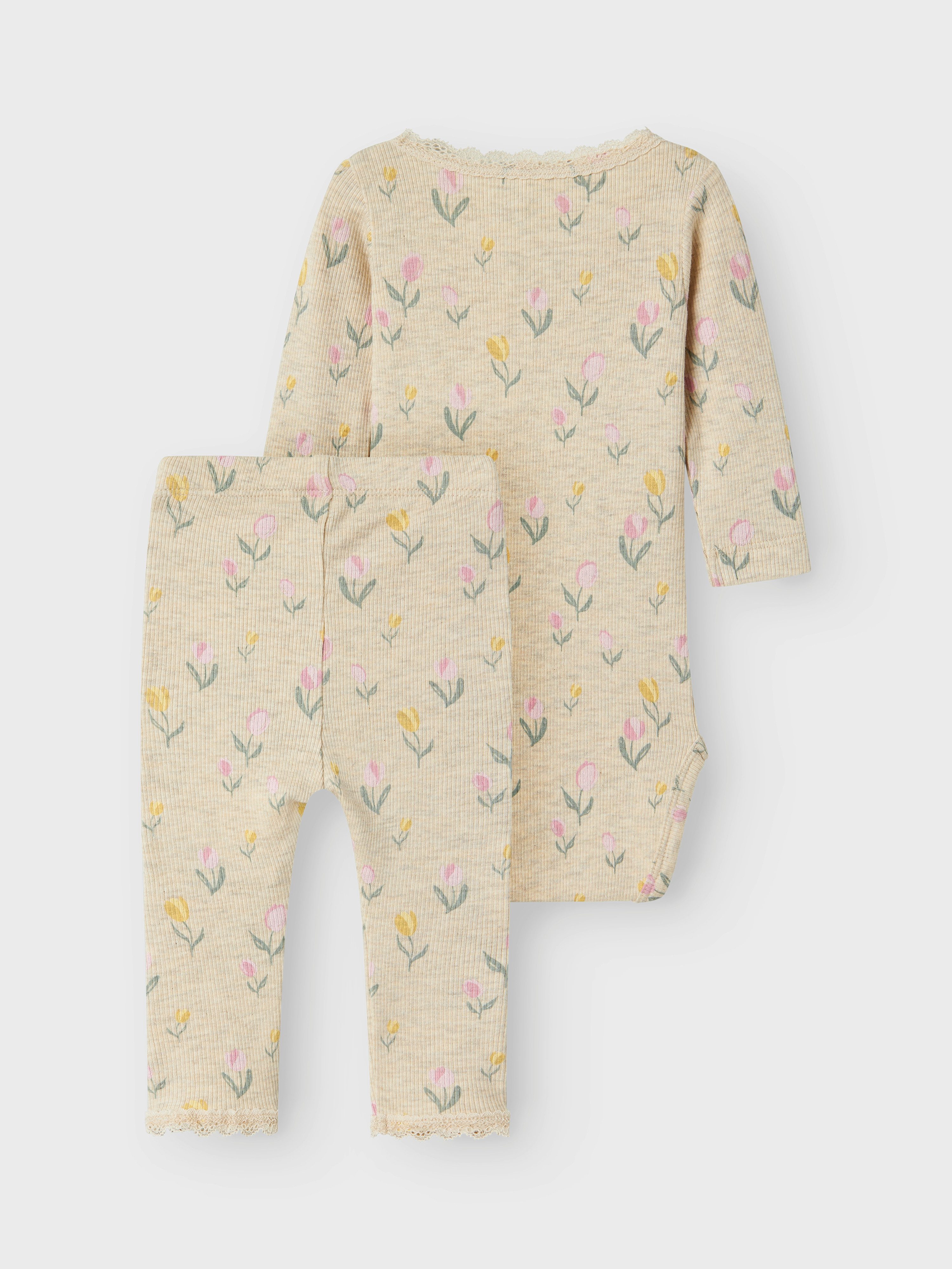 Name It Pyjama NBFFLOWERKAB LS BODY BOX SET (set, 2-delig)