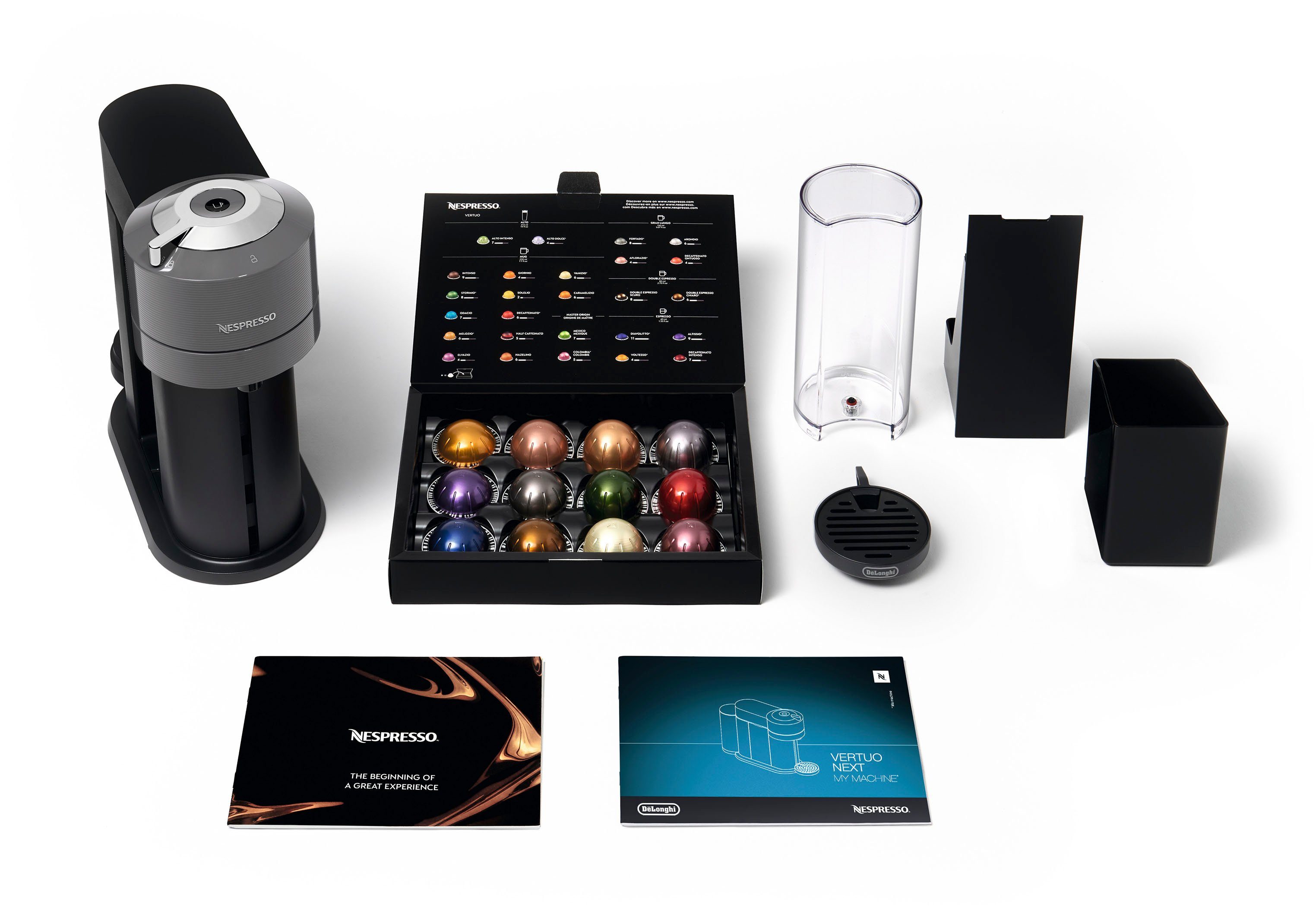 Nespresso Koffiecapsulemachine Vertuo Next ENV 120.GY von DeLonghi, Dark Grey