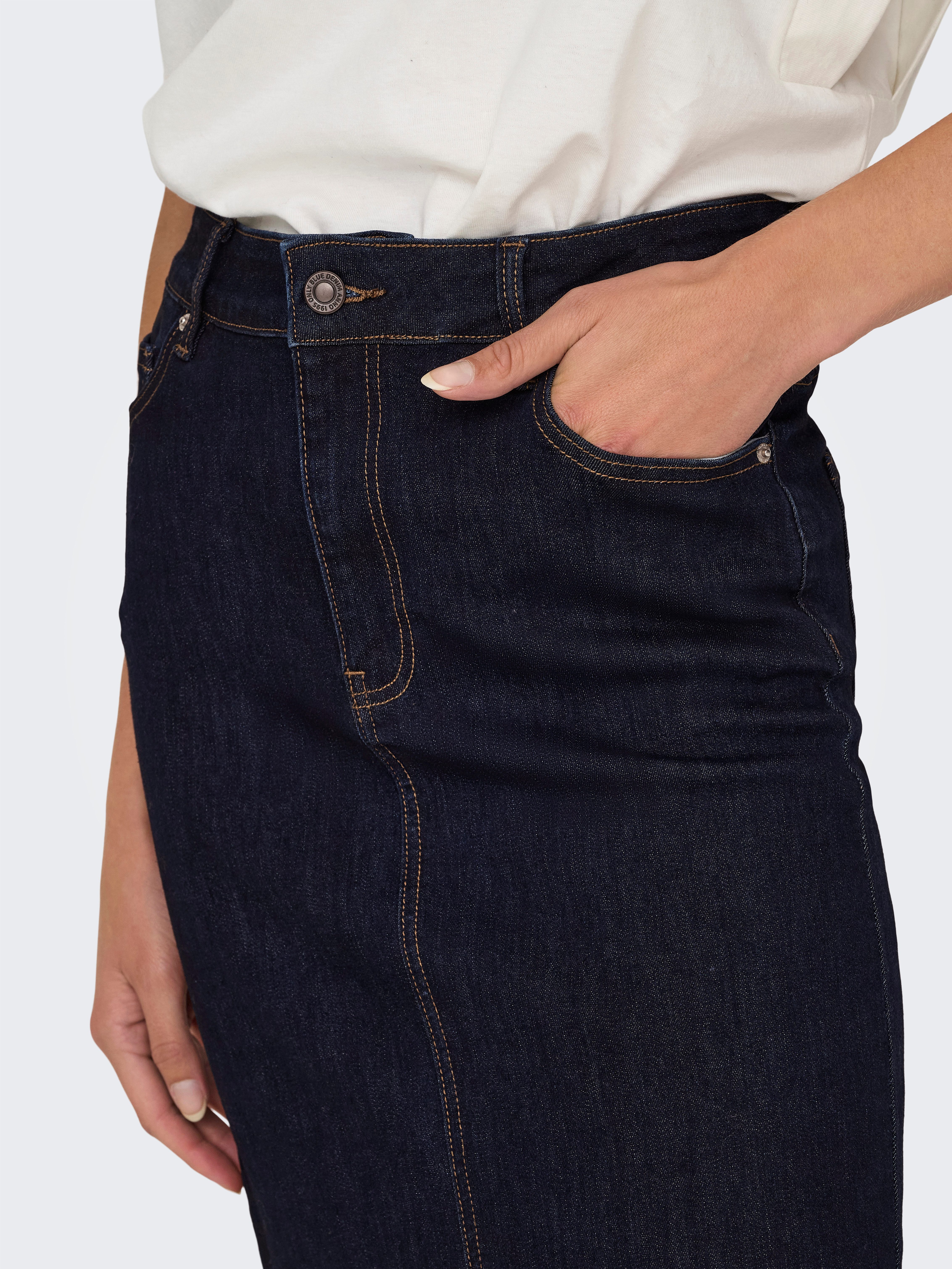 Only Jeans rok ONLWALO MW SLIT DNM MAXI SKIRT GUA