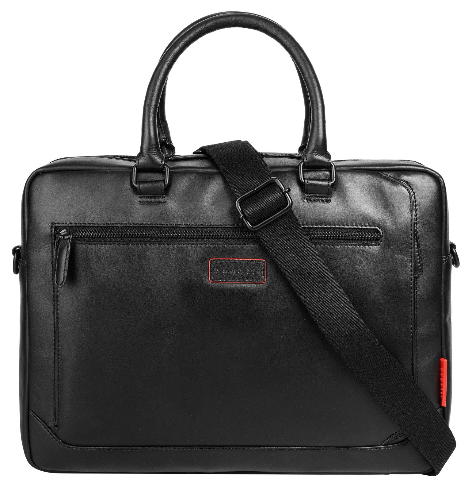 Bugatti Aktetas Clark echt leder unisex tassen zwart
