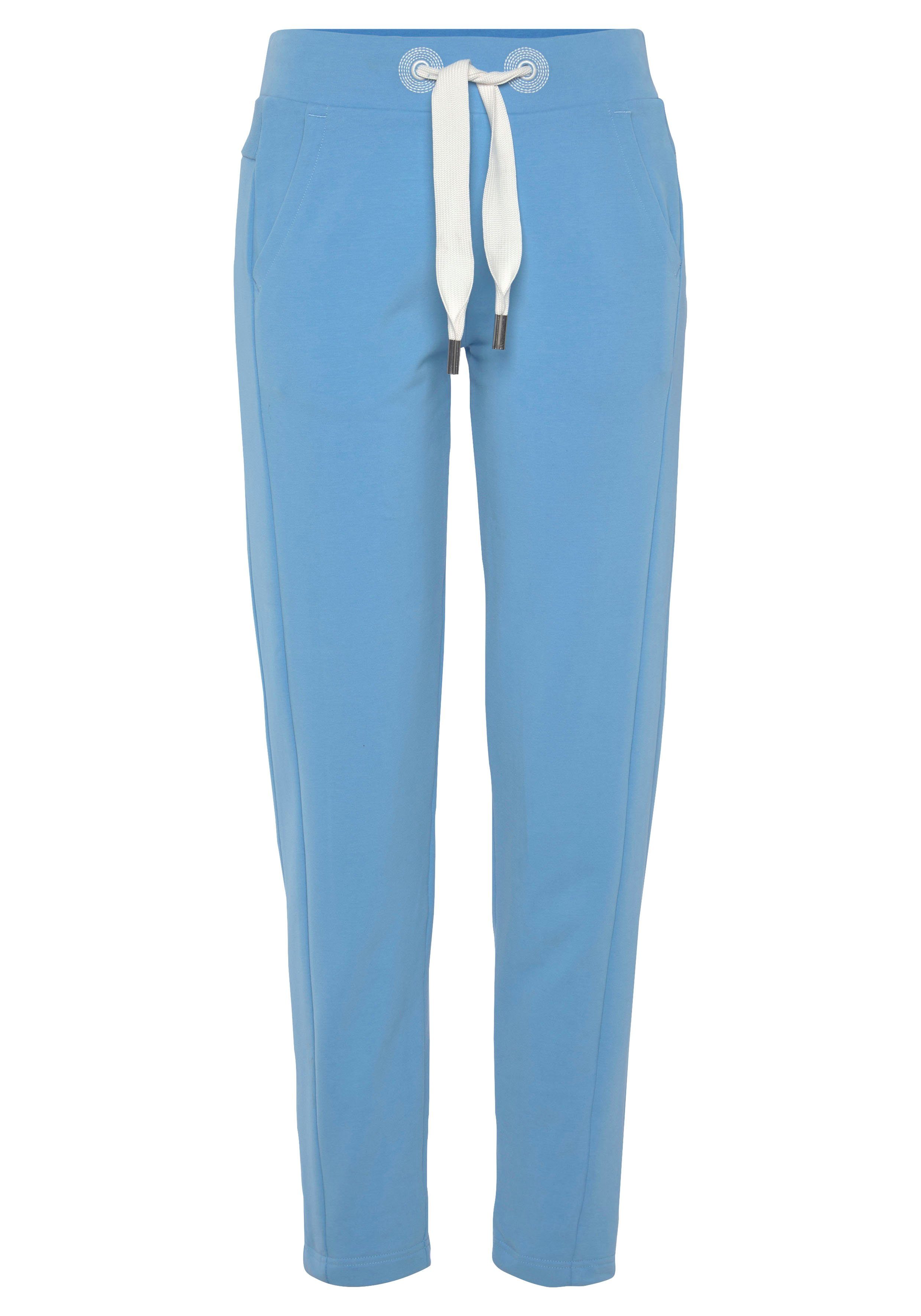 Elbsand Sweatbroek Brinja met zakken en brede trekkoorden joggingbroek casual pasvorm