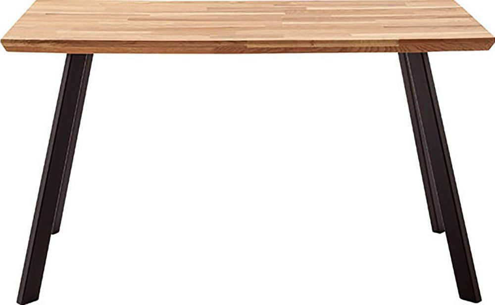 MCA living Eettafel Zeballos, TOPSELLER! Tafelblad van Zerreiche, Zwitserse rand, belastbaar tot 100 kg (1 stuk)