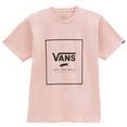 vans t-shirt classic print box roze