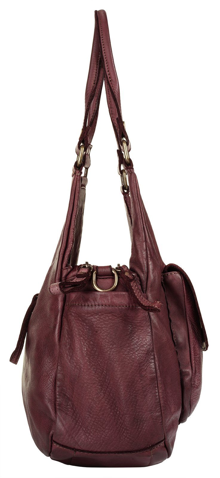 Samantha Look Schoudertas echt leer, made in italy